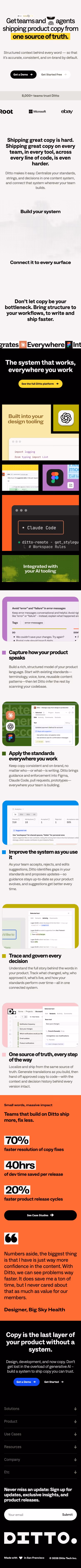 Dittowords mobile design — Productivity & Collaboration