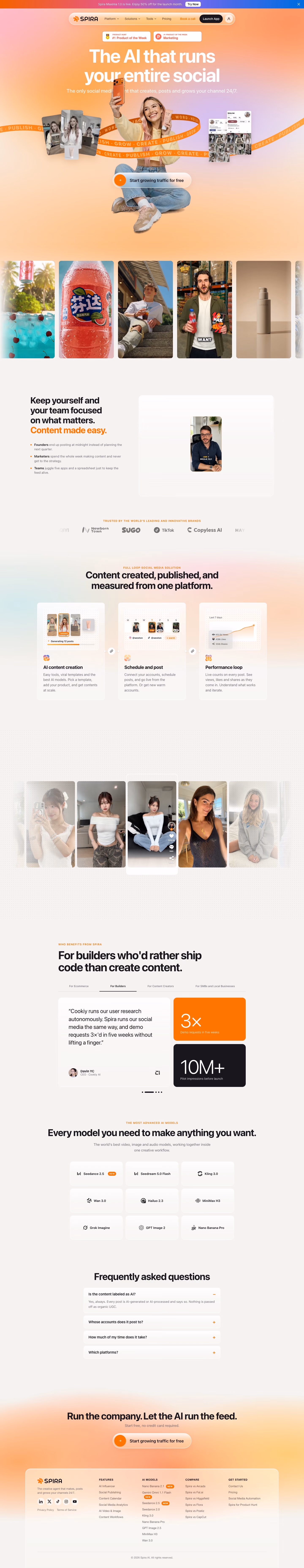 Spira full landing page screenshot (desktop)