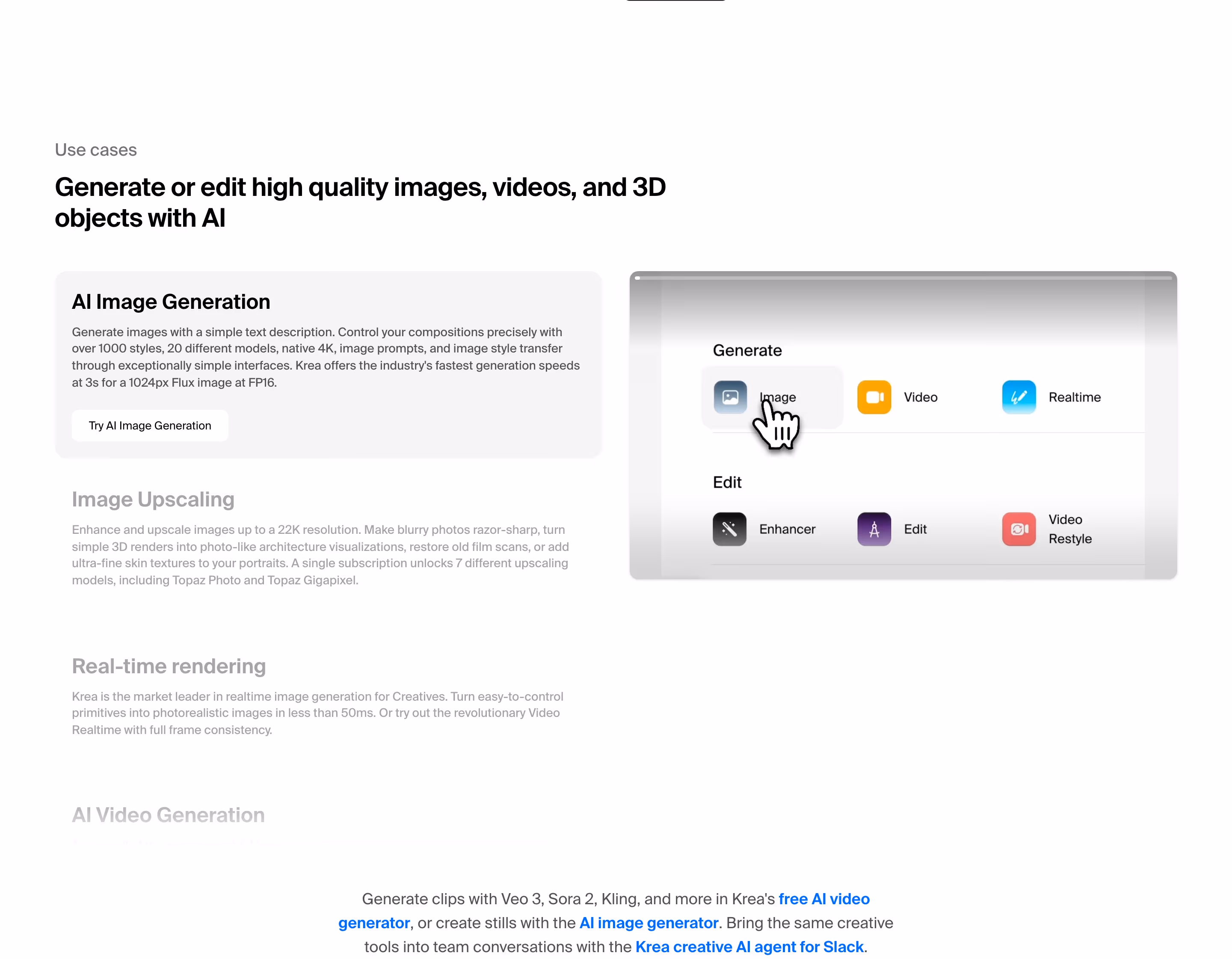 Krea feature design — Design & Creative