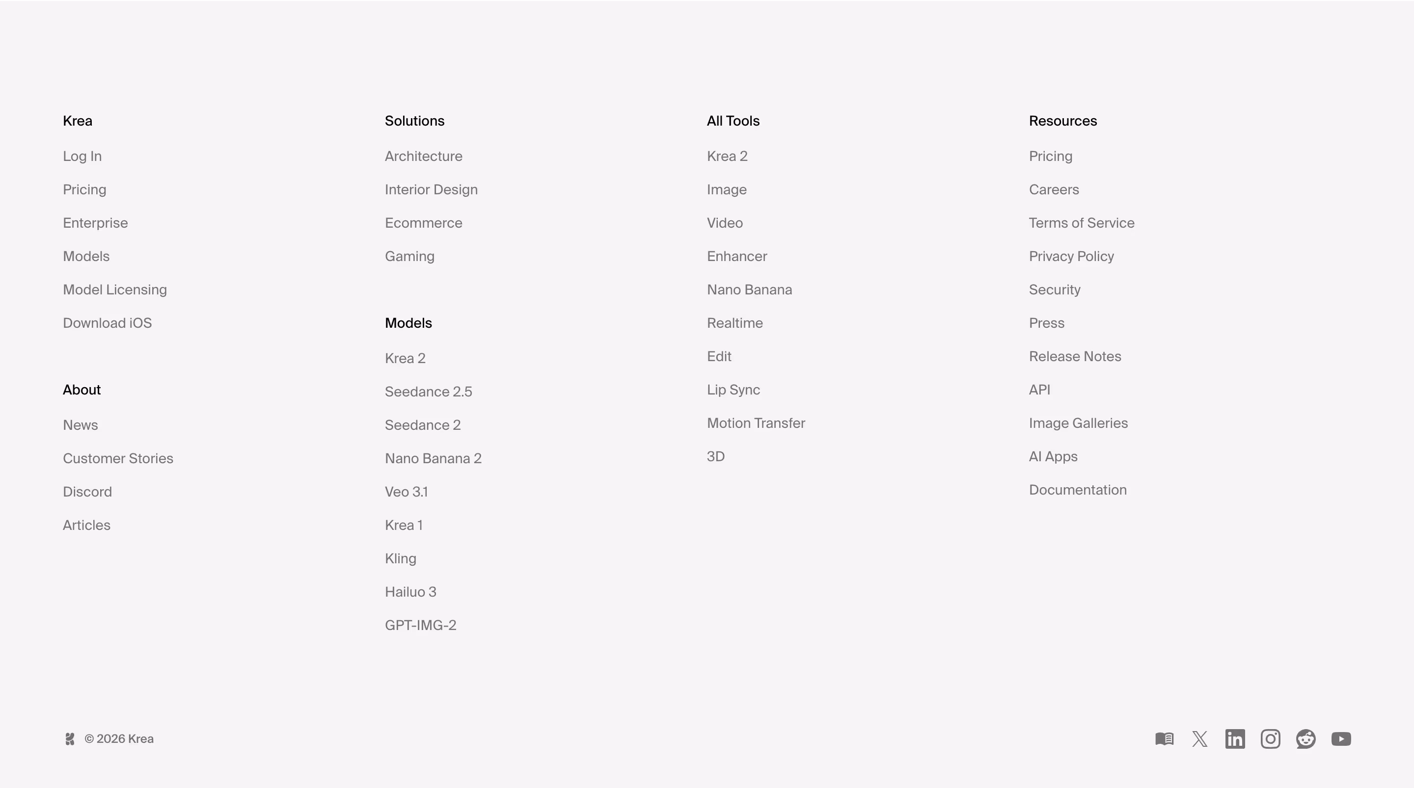 Krea footer design — Design & Creative