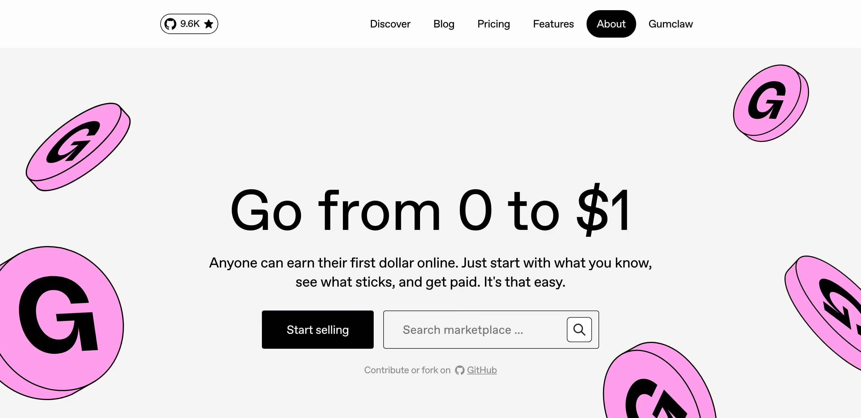 Gumroad footer design — Finance & Commerce
