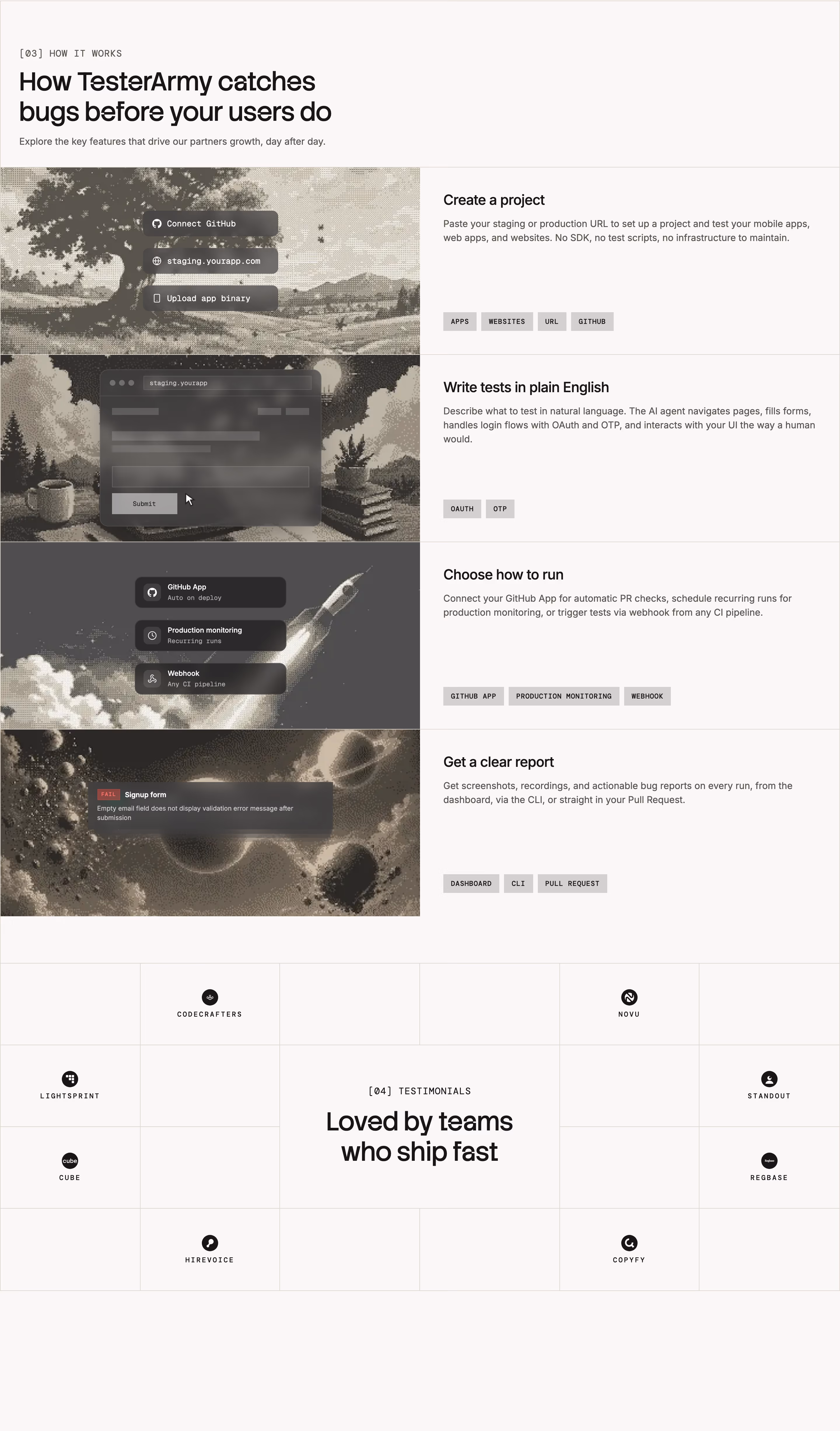 Tester feature design — Engineering & Infrastructure
