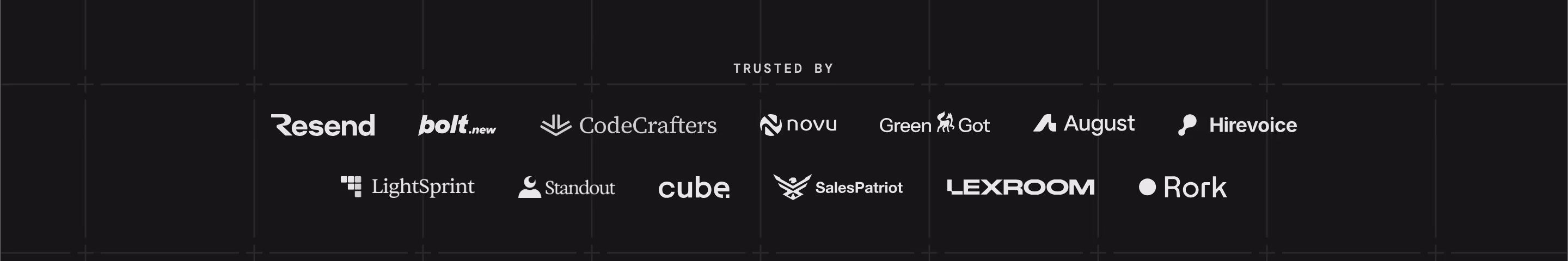 Tester logo cloud design — Engineering & Infrastructure