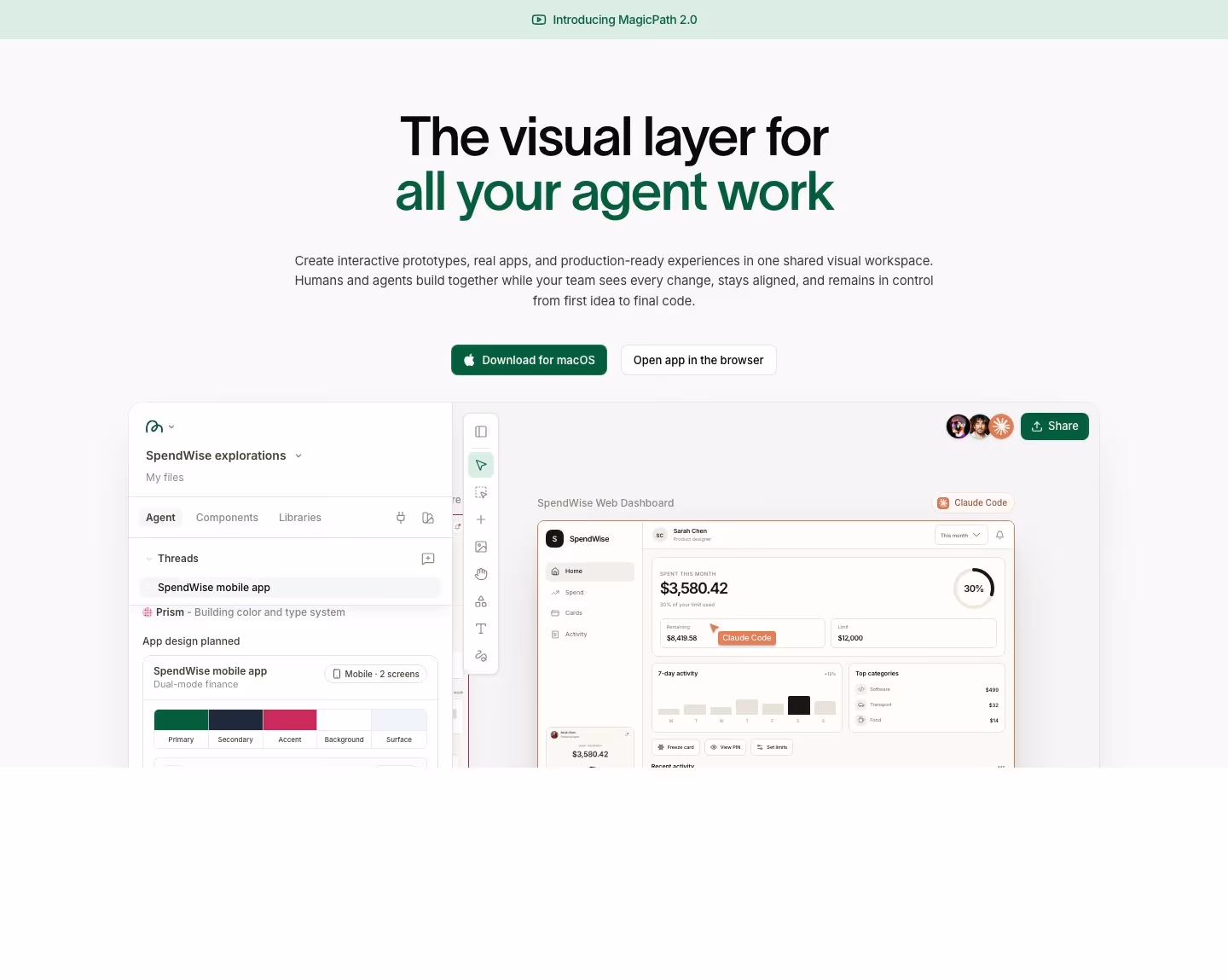 Magicpath landing page design — Design & Creative