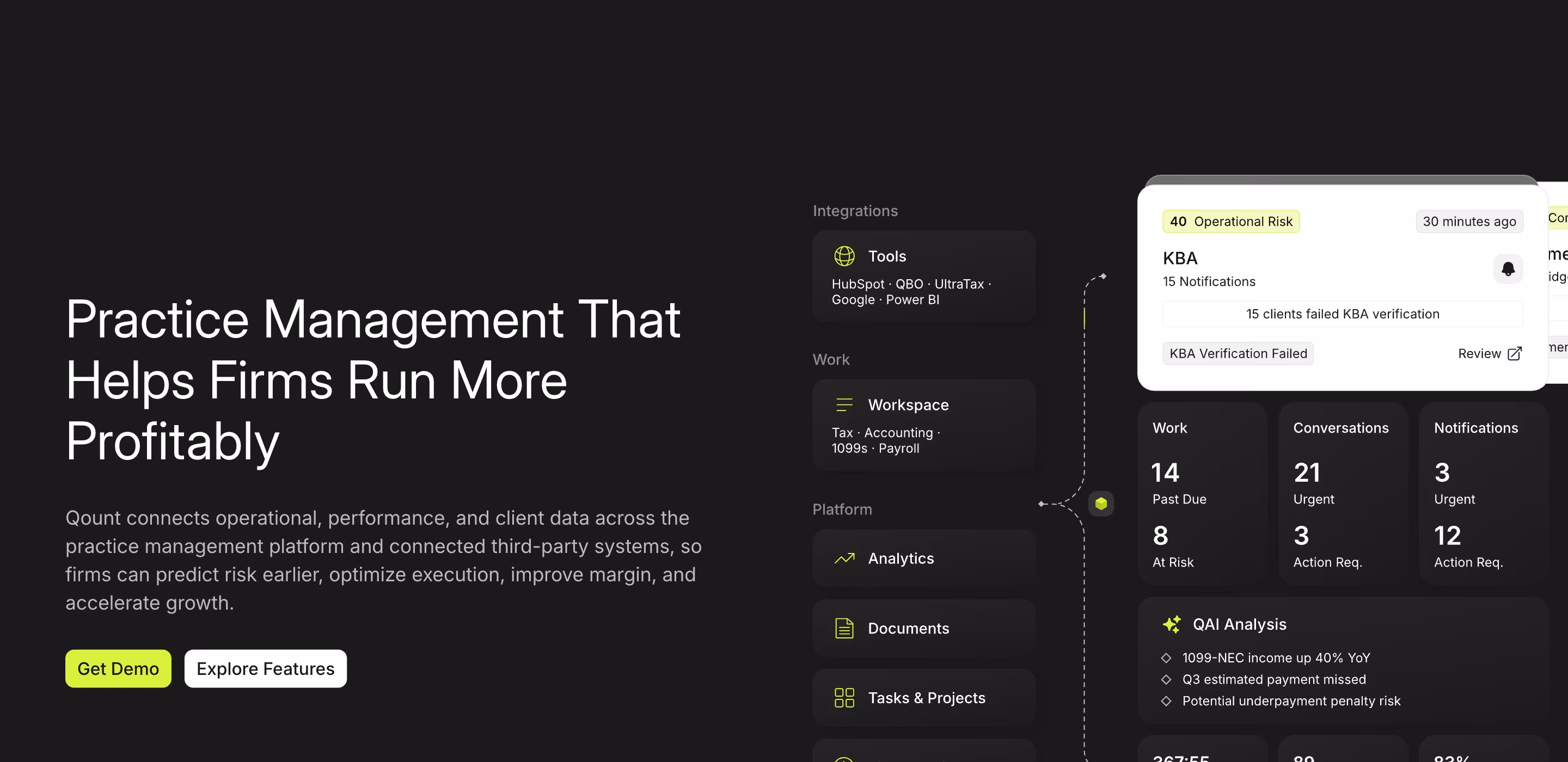 Qount footer design — Finance & Commerce