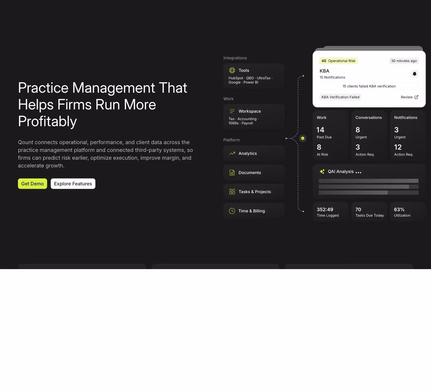Qount landing page design — Finance & Commerce