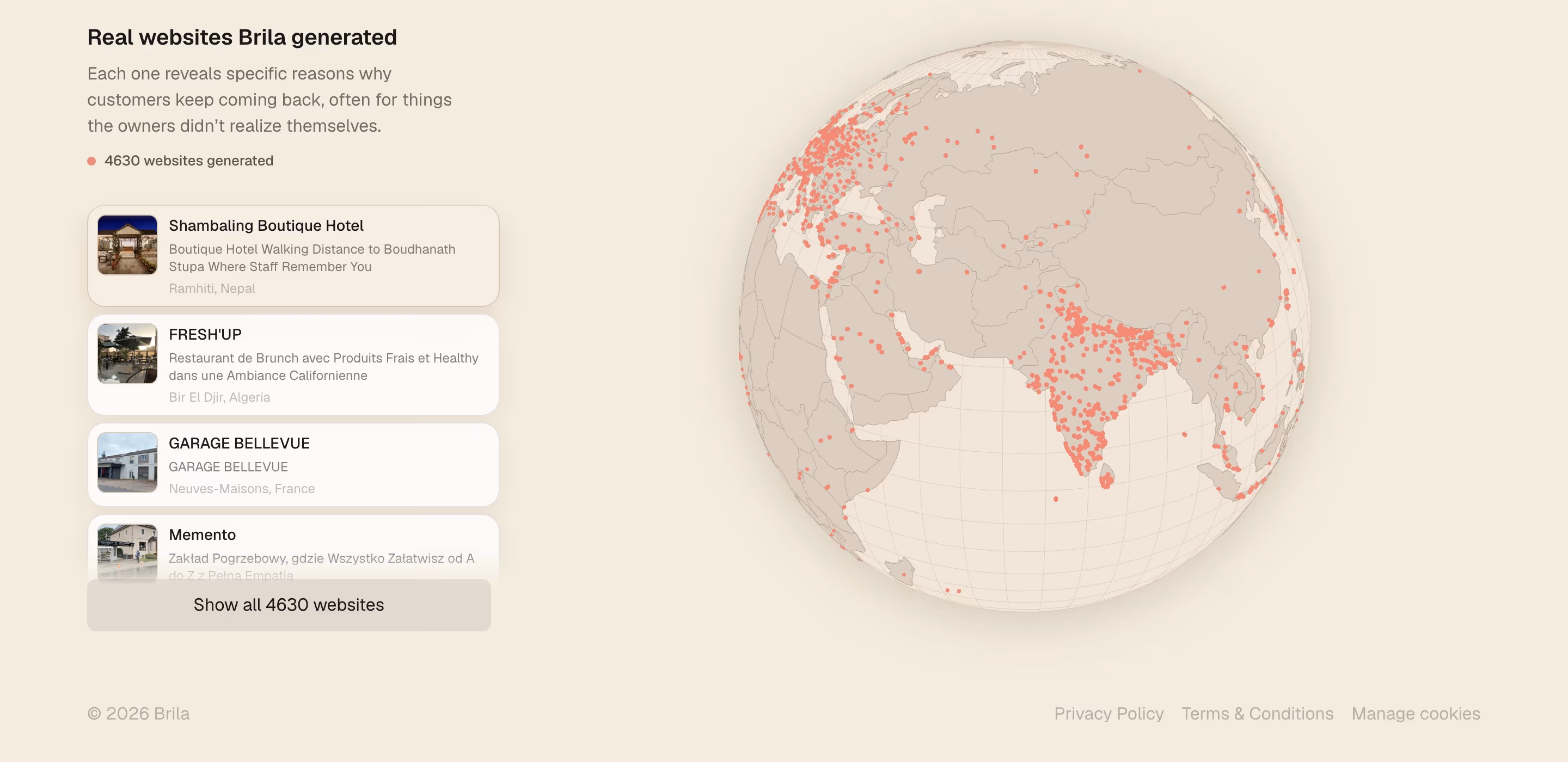 Brila footer design — Design & Creative
