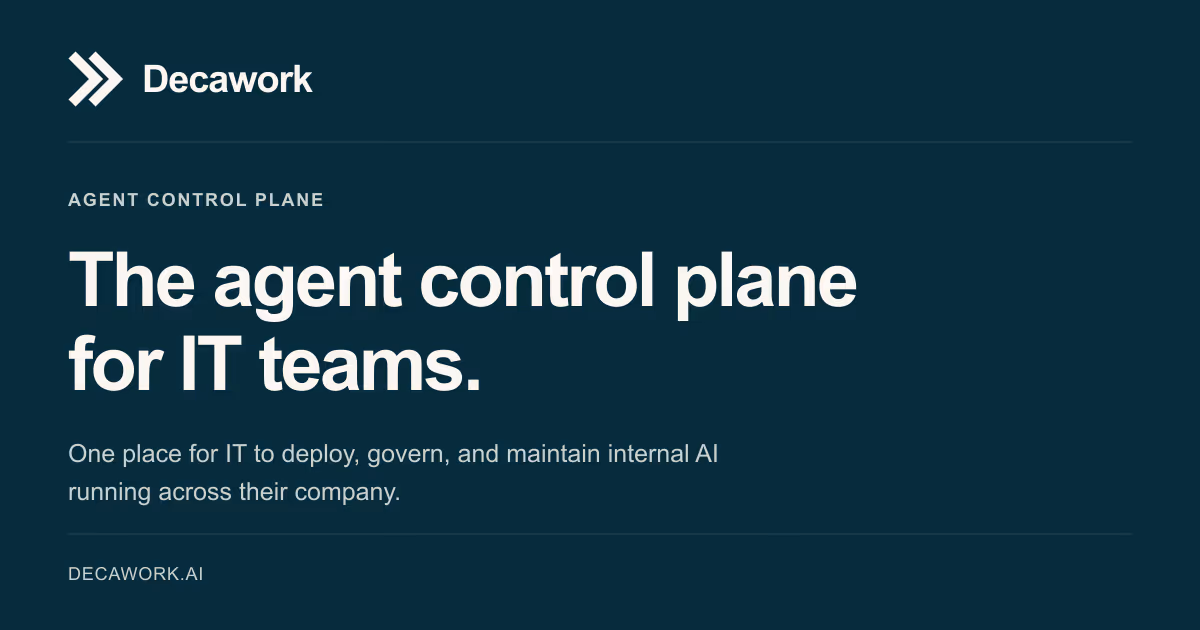 Decawork og image design — Productivity & Collaboration