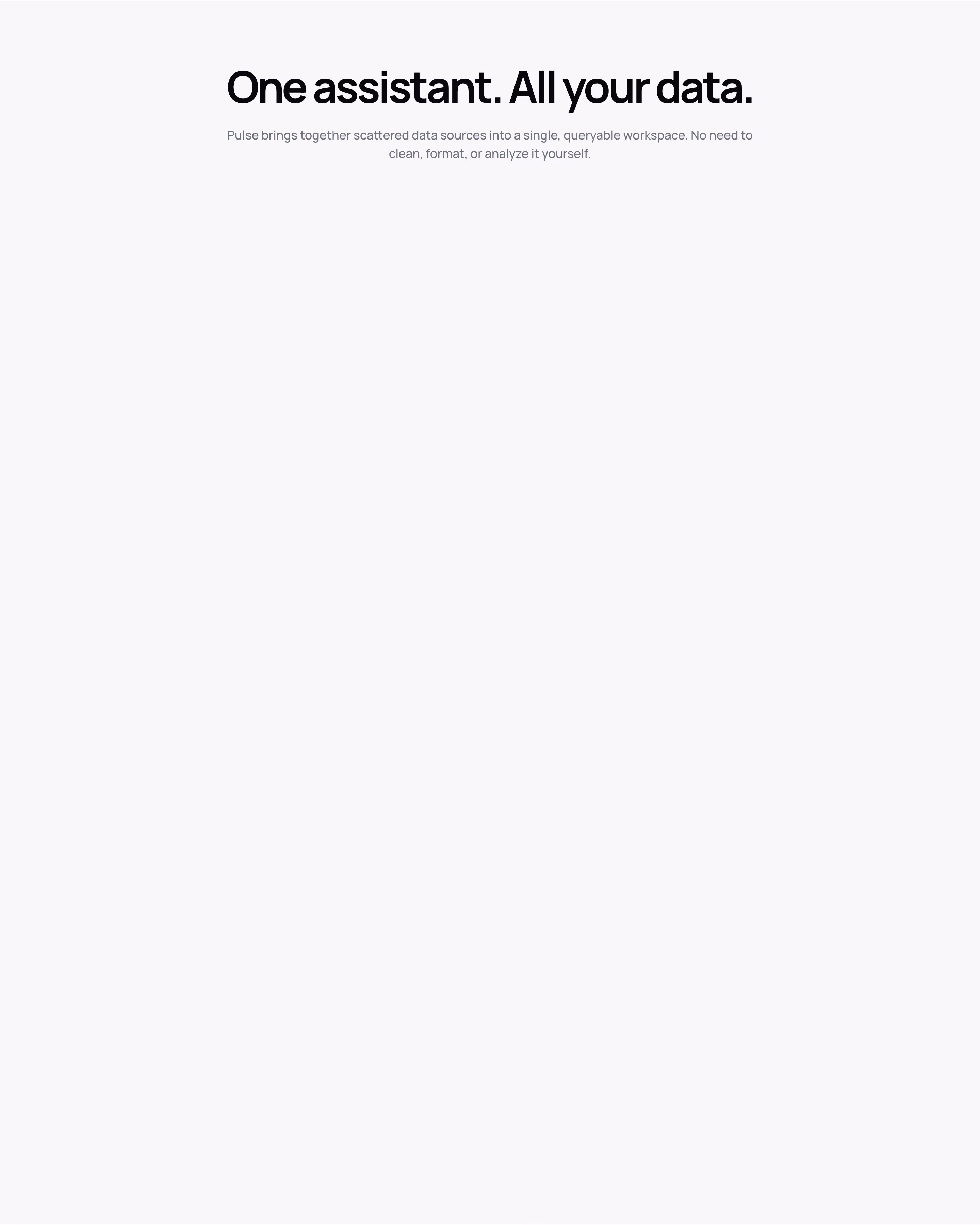 Usepulseai feature design — Data & Analytics