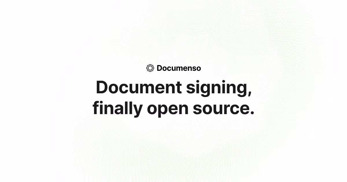 Documenso og image design — Sales & Support