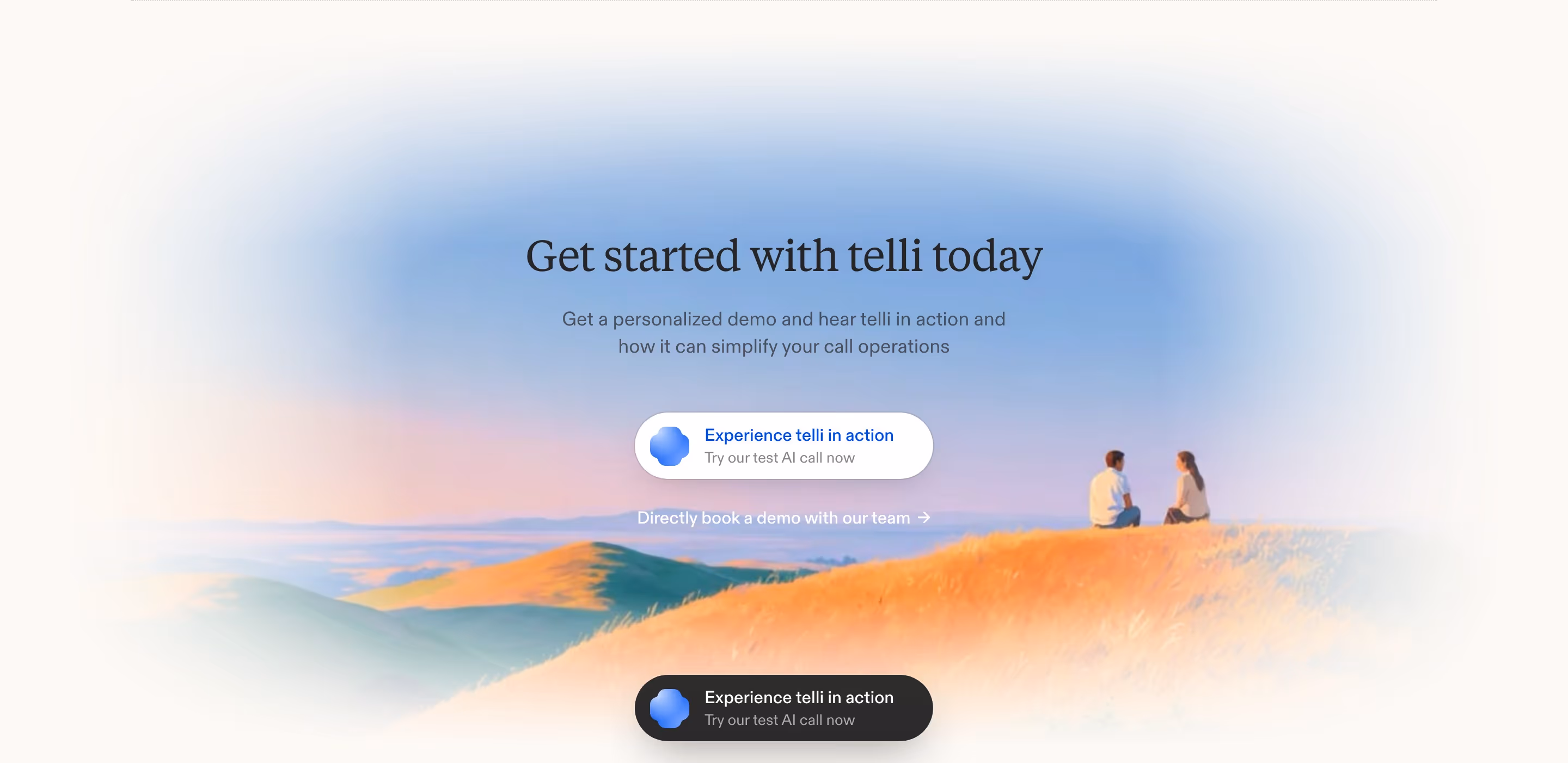 Telli cta design — Sales & Support