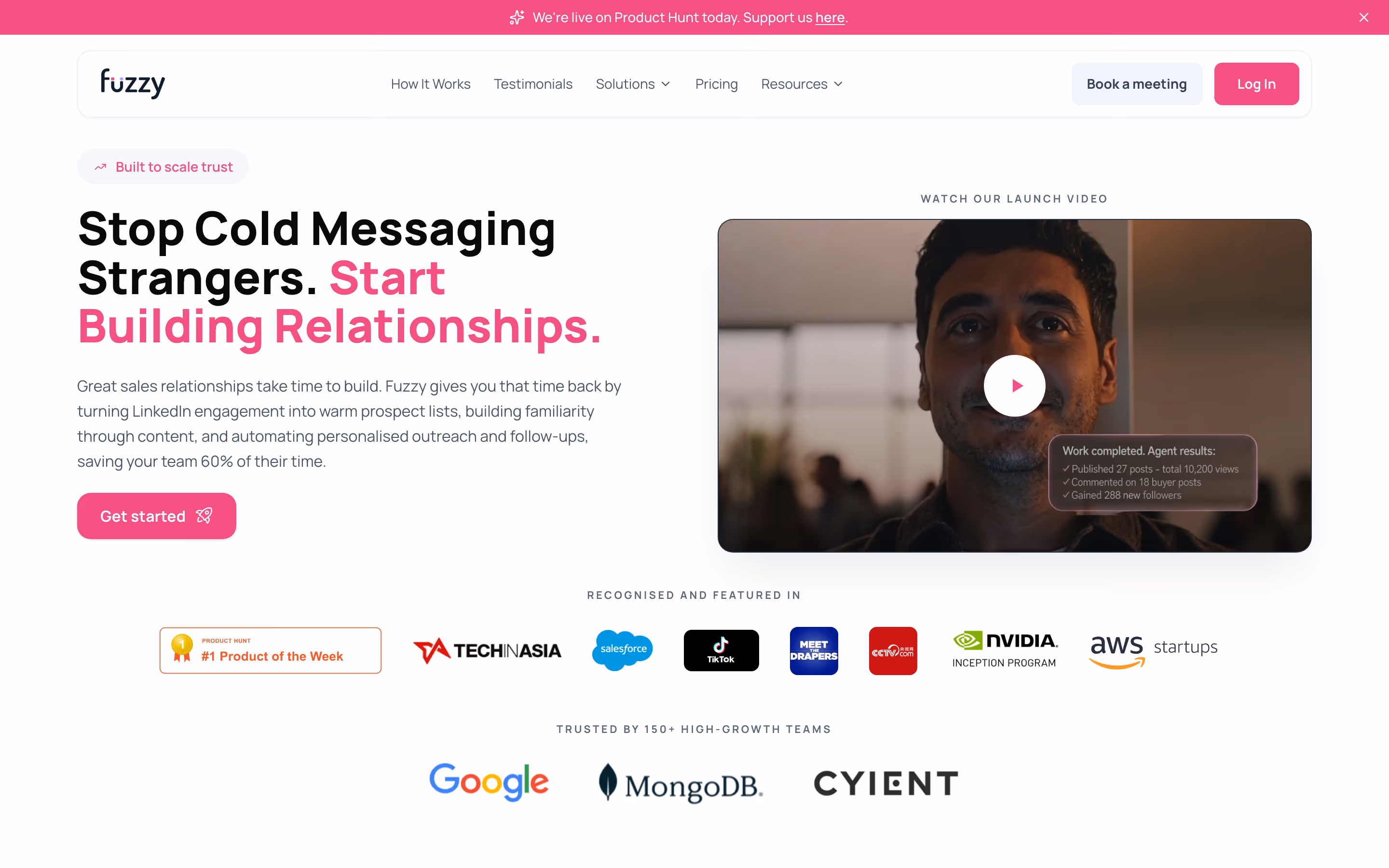 Getfuzzy hero design — Sales & Support