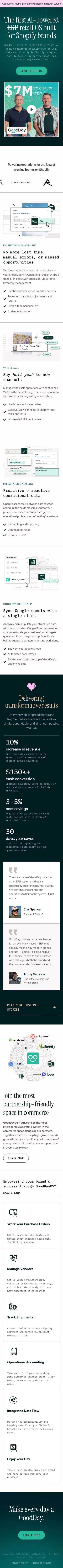 Gooddaysoftware mobile design — Finance & Commerce
