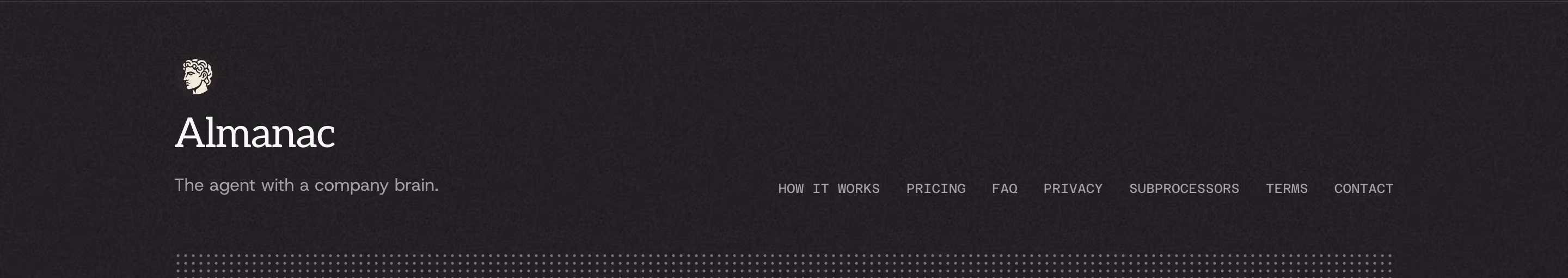 Usealmanac footer design — Productivity & Collaboration