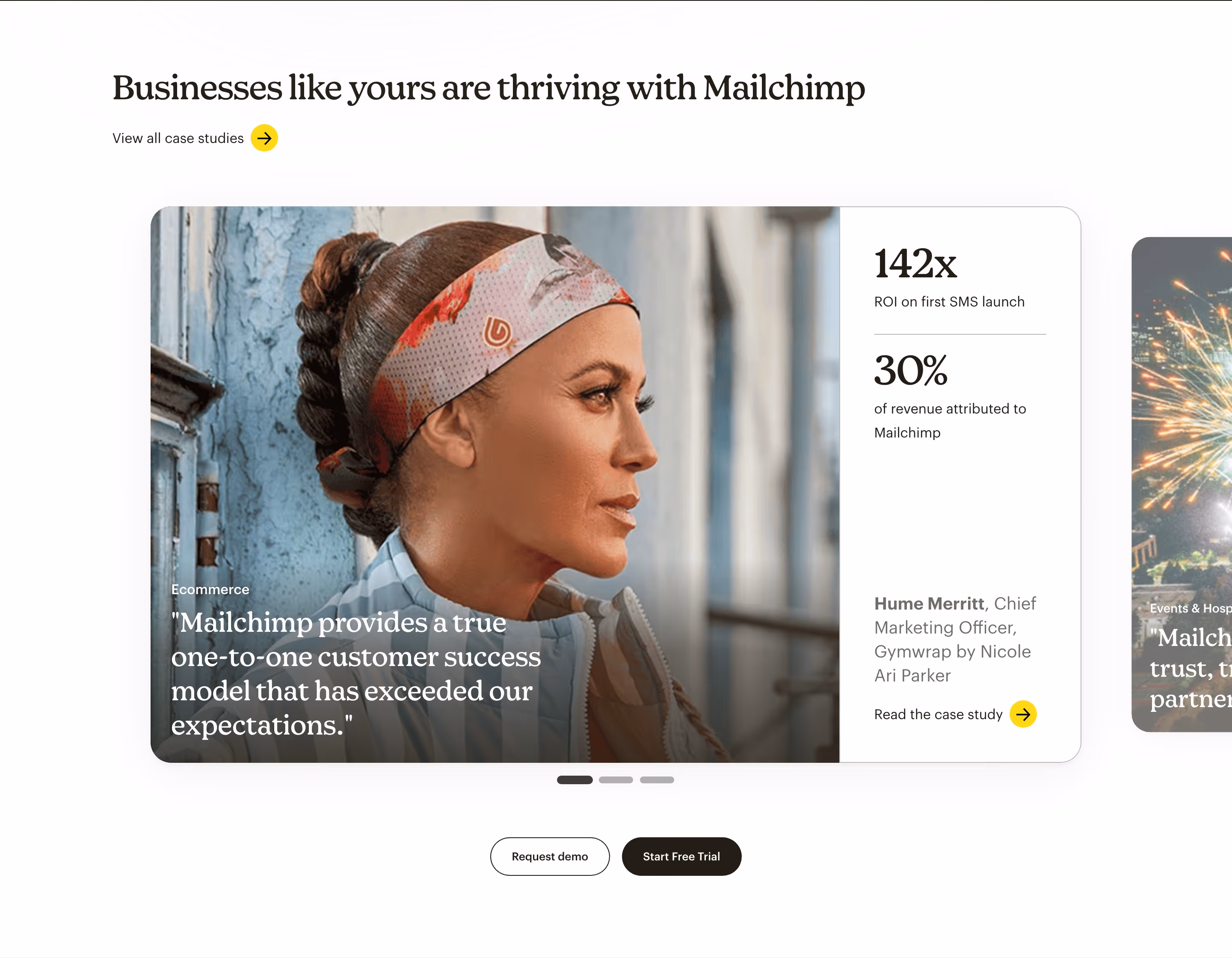 Mailchimp feature design — Marketing