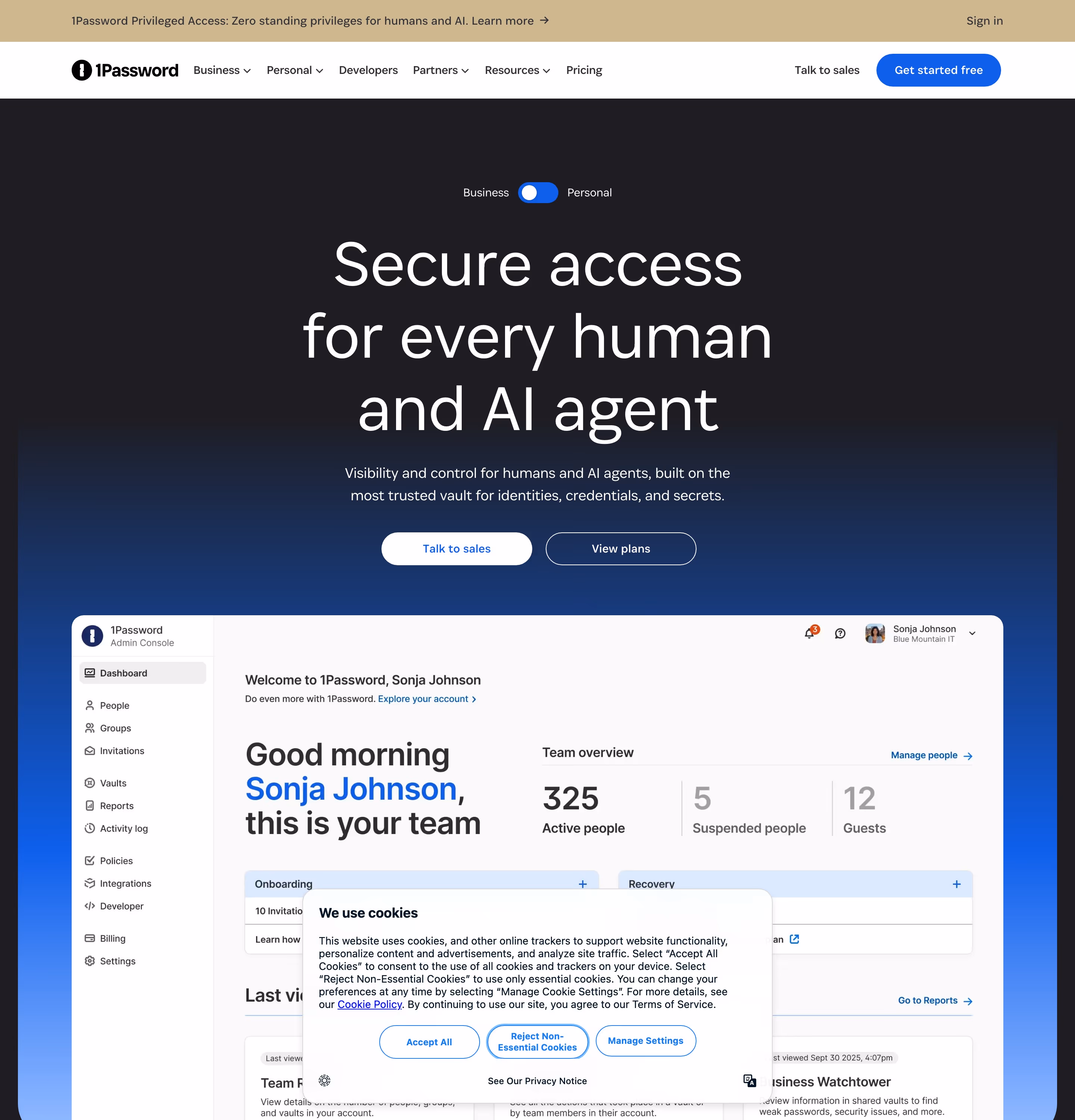 1password hero design — Security