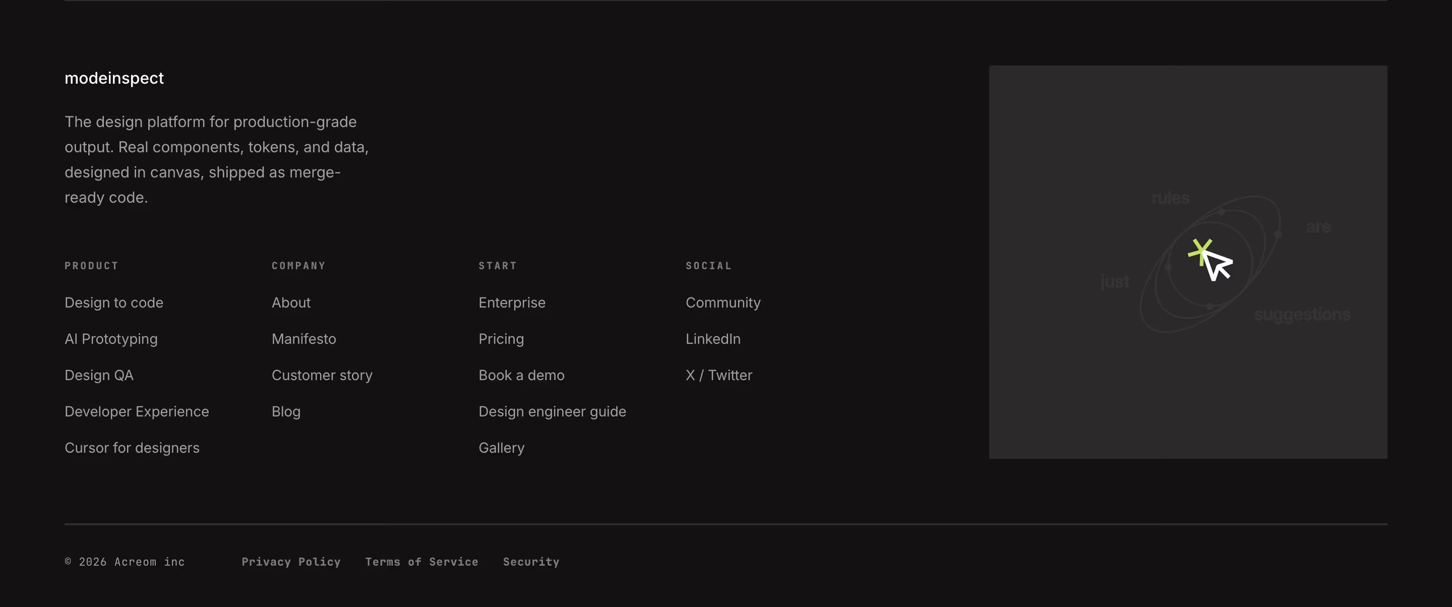 Modeinspect footer design — Design & Creative