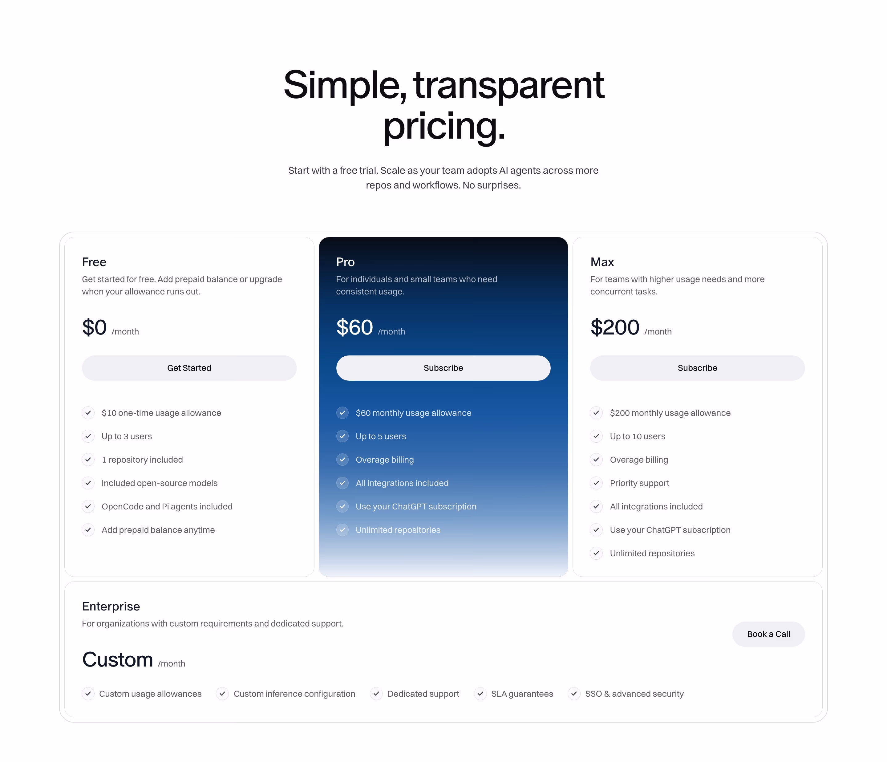 Tembo pricing design — Engineering & Infrastructure
