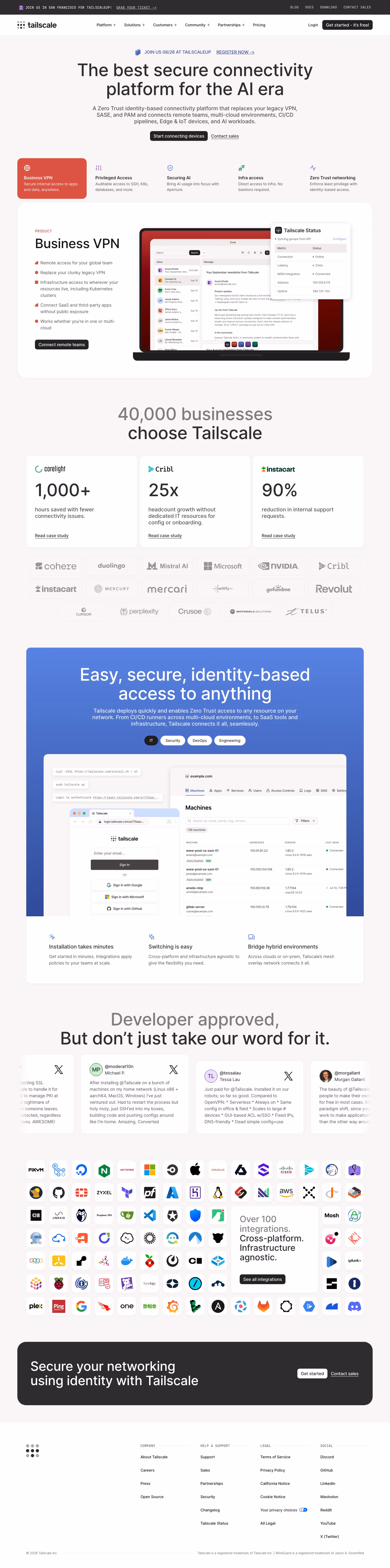 Tailscale full landing page screenshot (desktop)