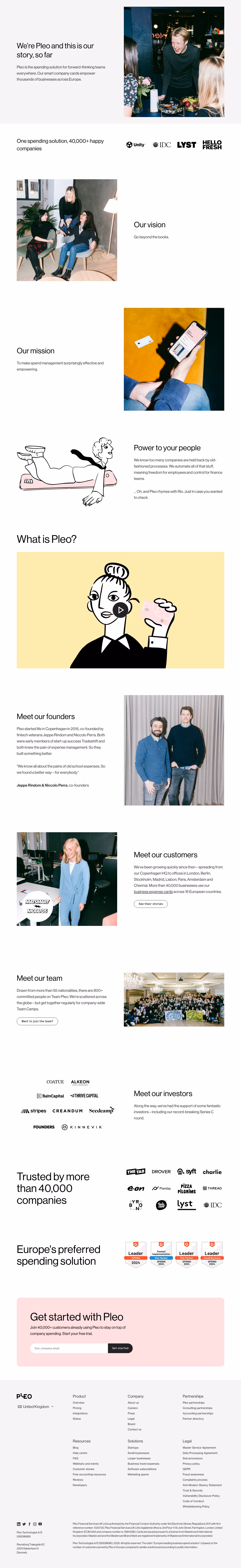 Pleo about-us — Finance & Commerce