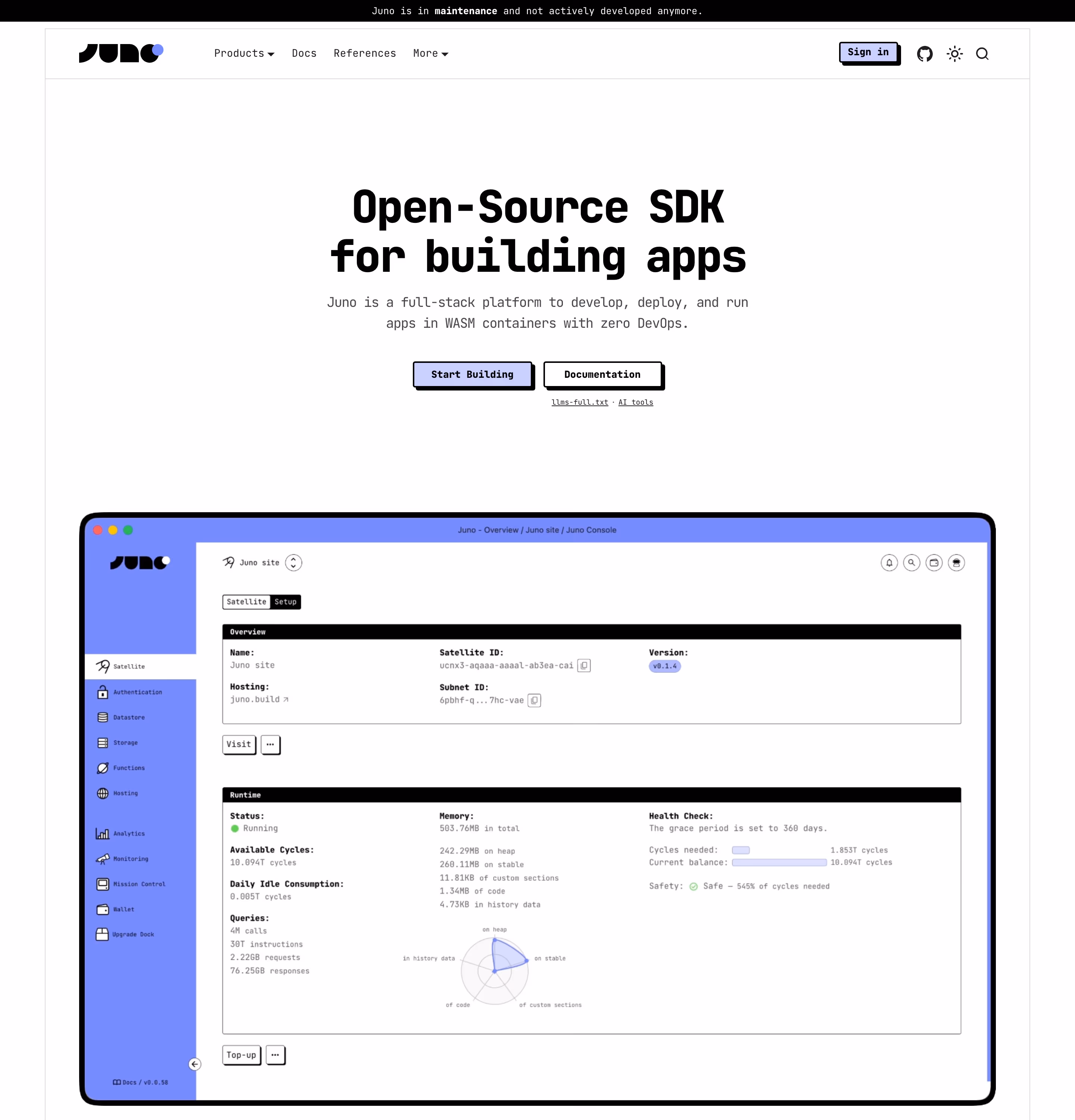 Juno hero design — Engineering & Infrastructure