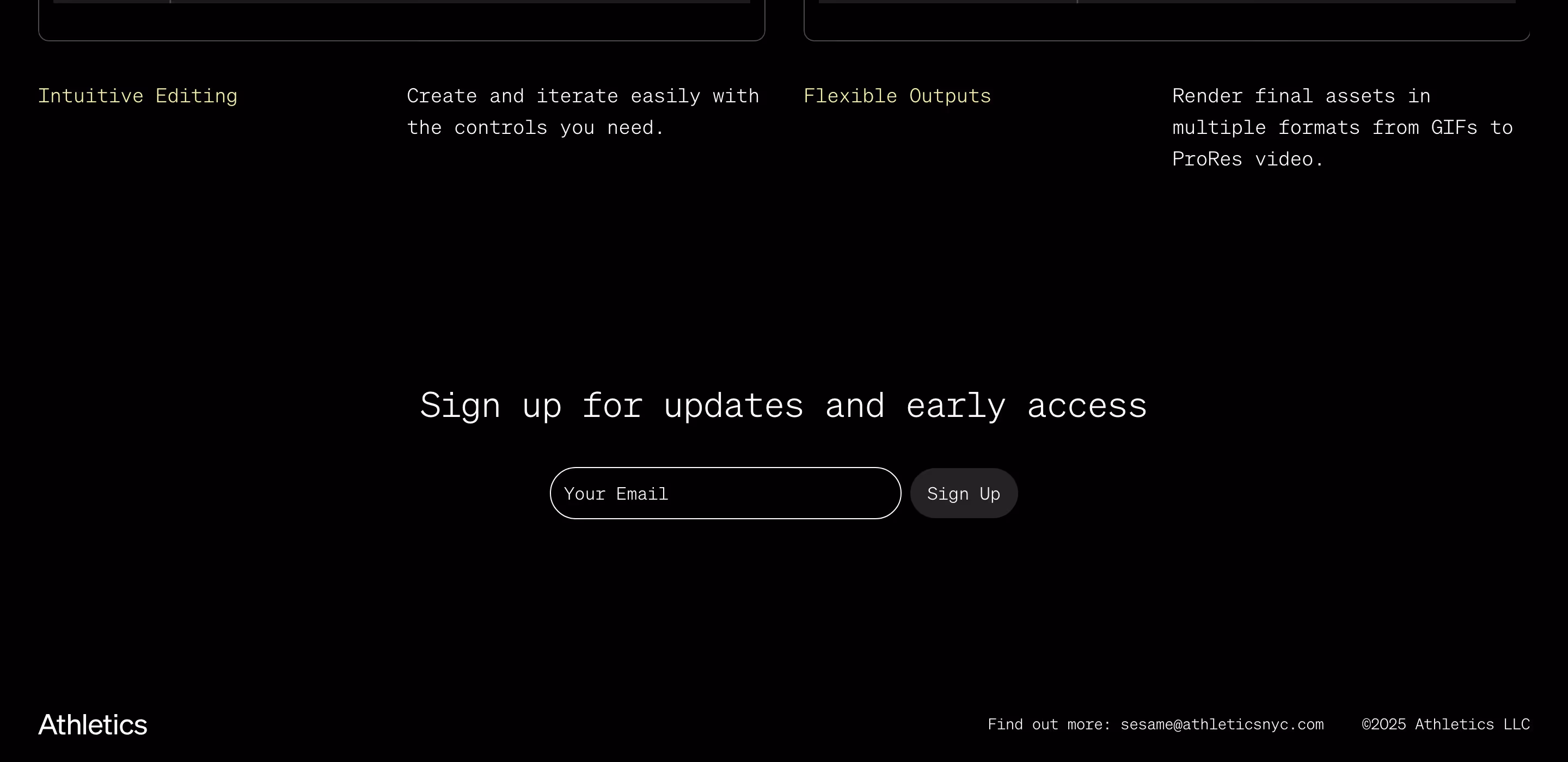Sesame footer design — Design & Creative