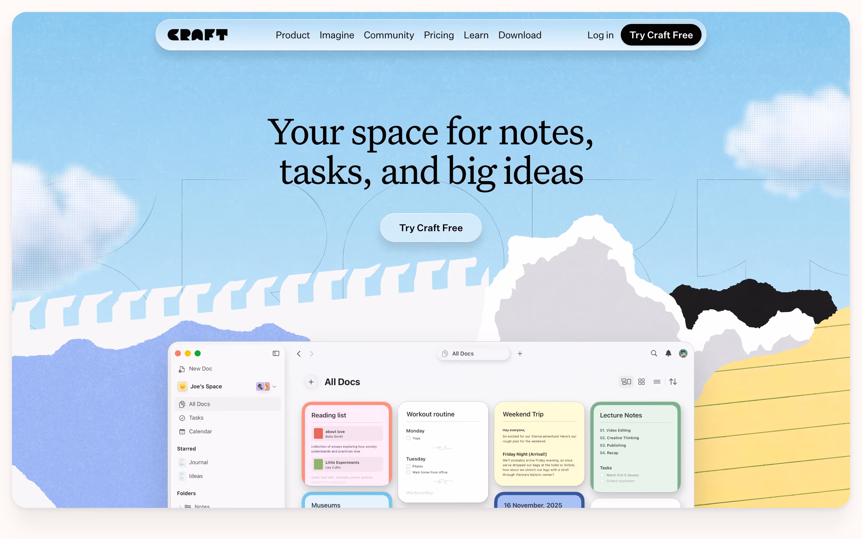 Craft Heroes section design