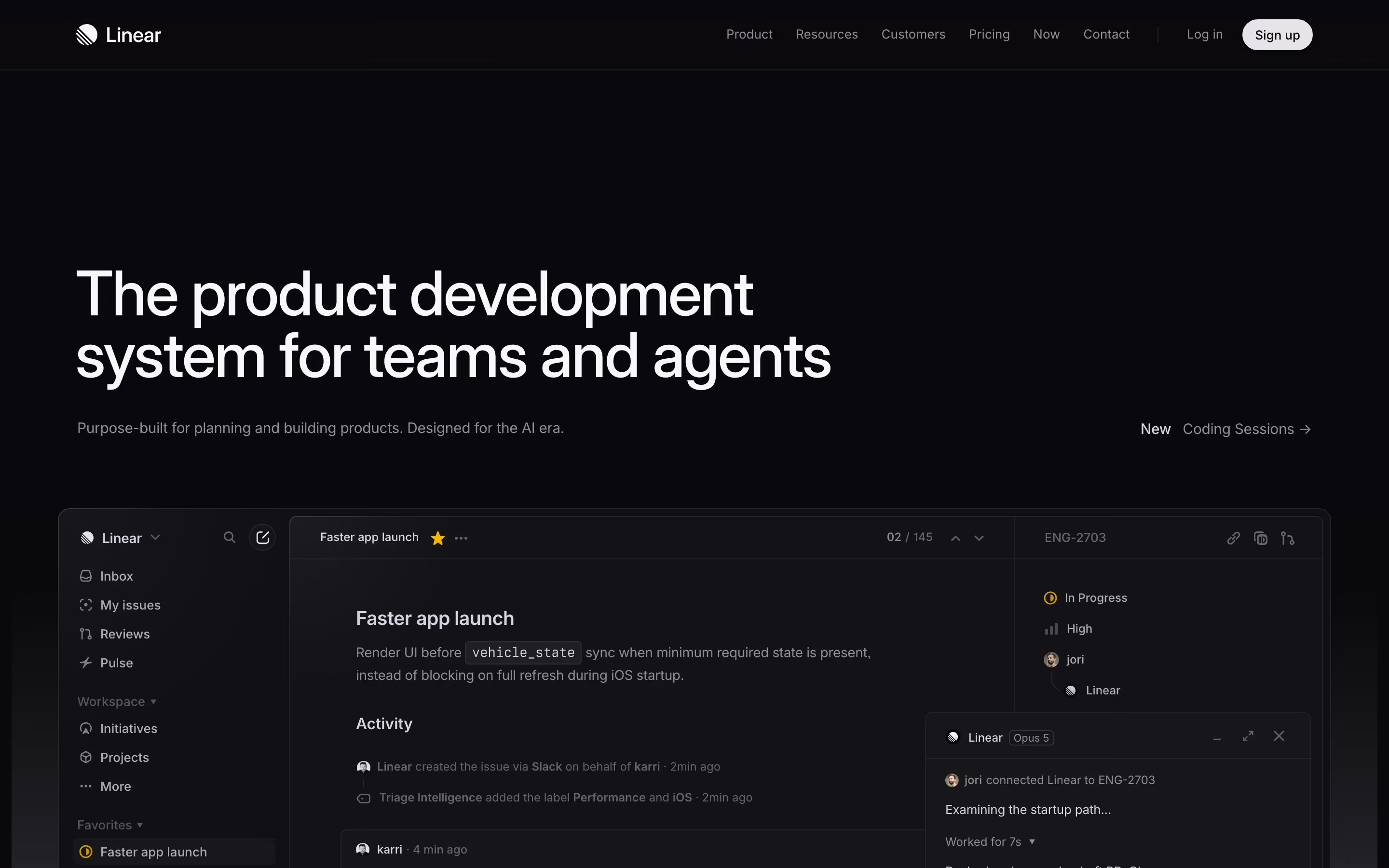 Linear hero — Productivity & Collaboration