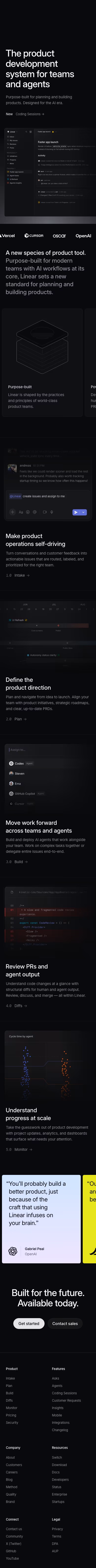 Linear mobile design — Productivity & Collaboration