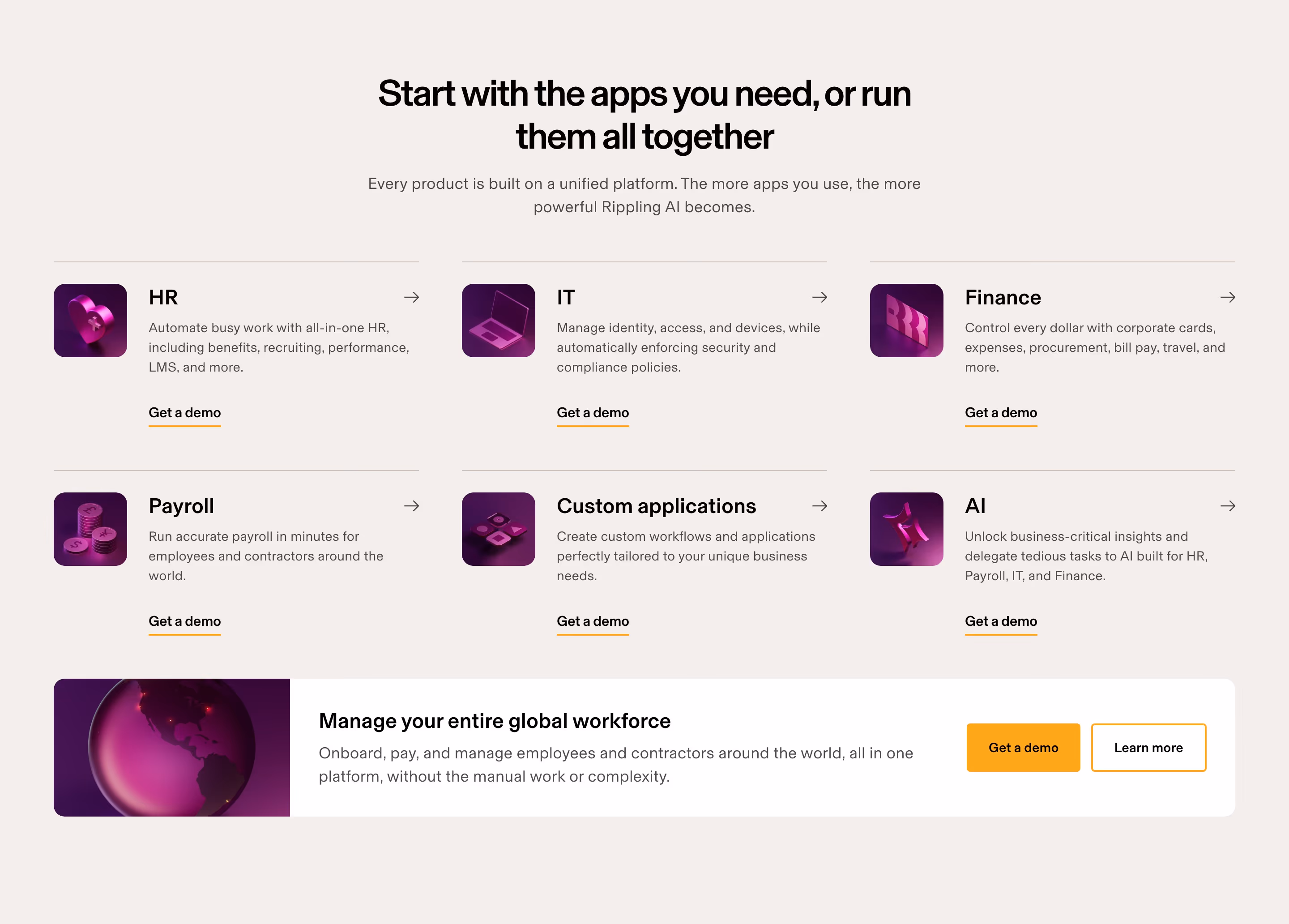 Rippling feature design — People & Culture
