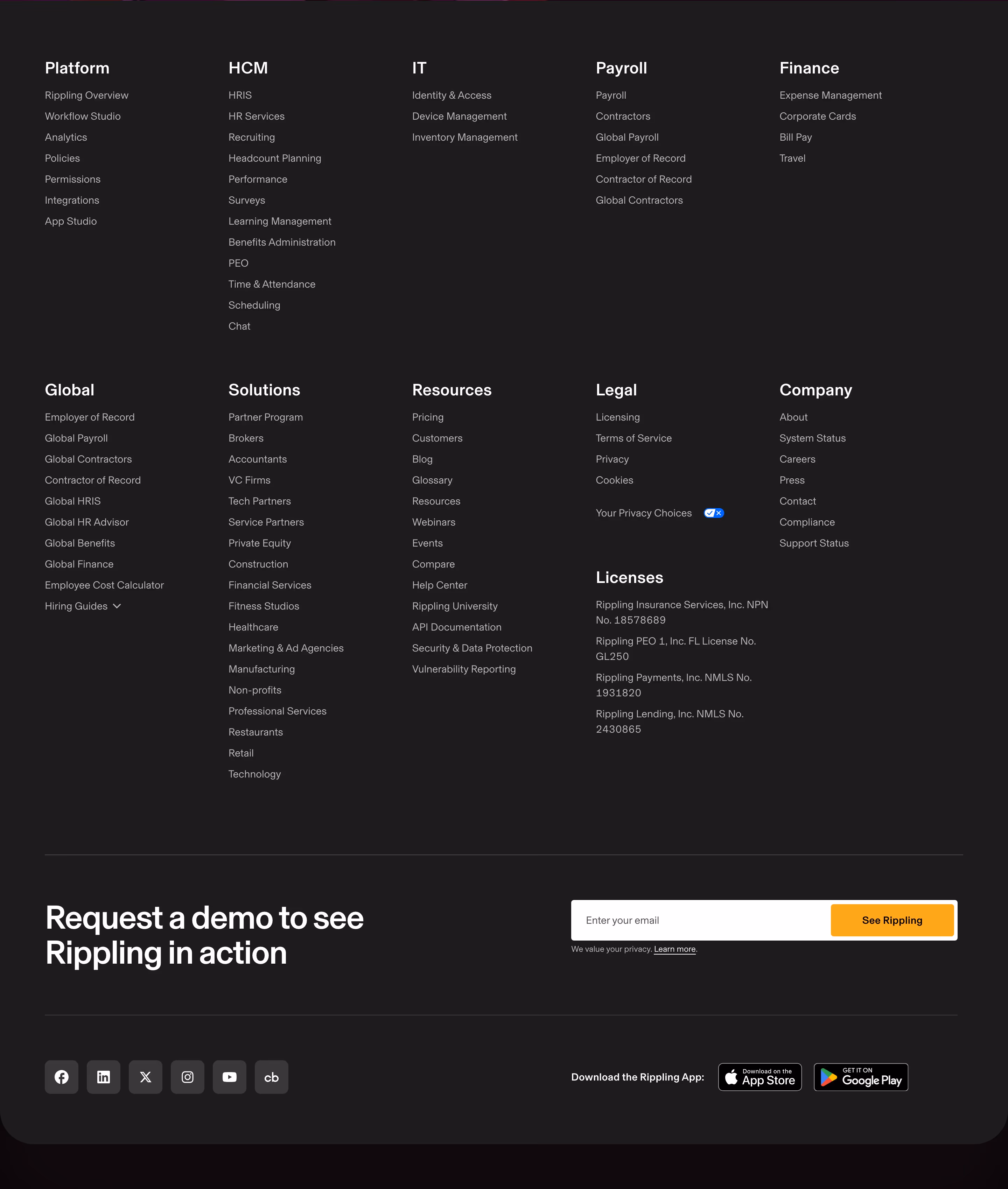 Rippling footer design — People & Culture