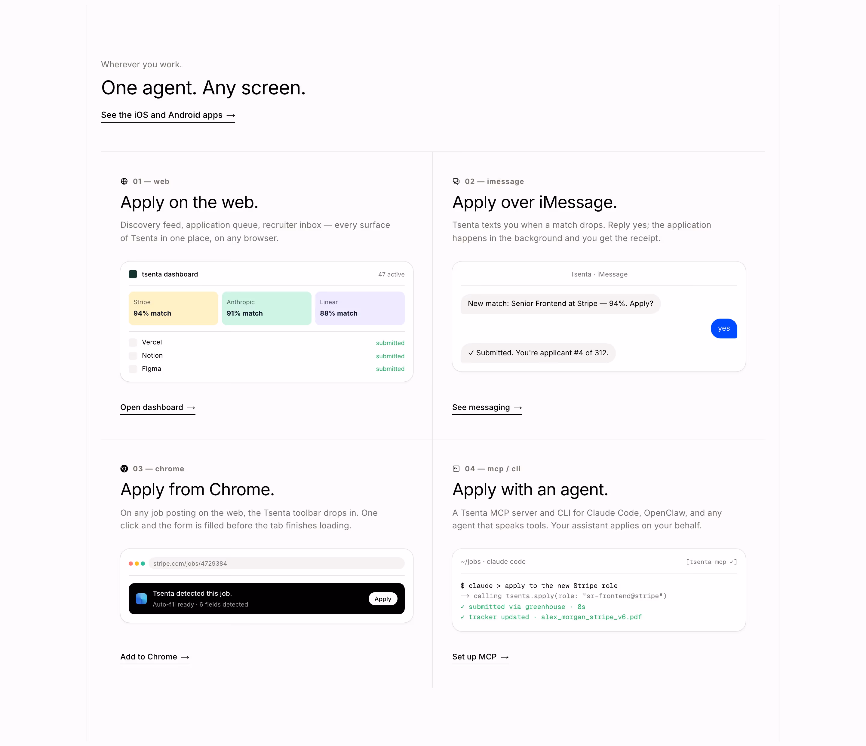 Tsenta feature design — People & Culture