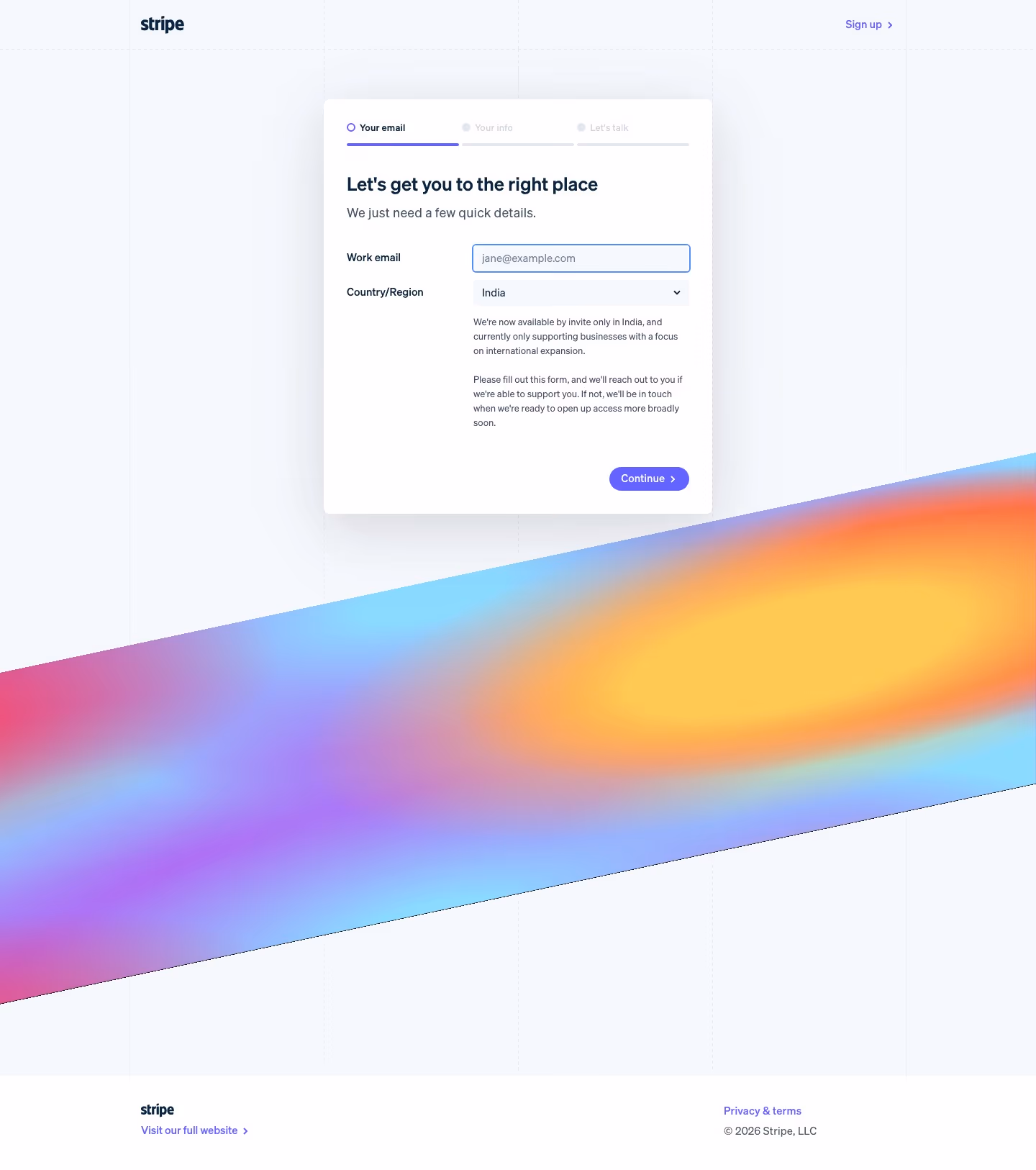 Stripe contact — Finance & Commerce