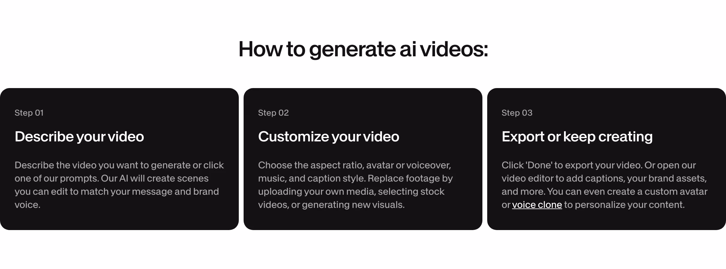 Veed feature design — Design & Creative