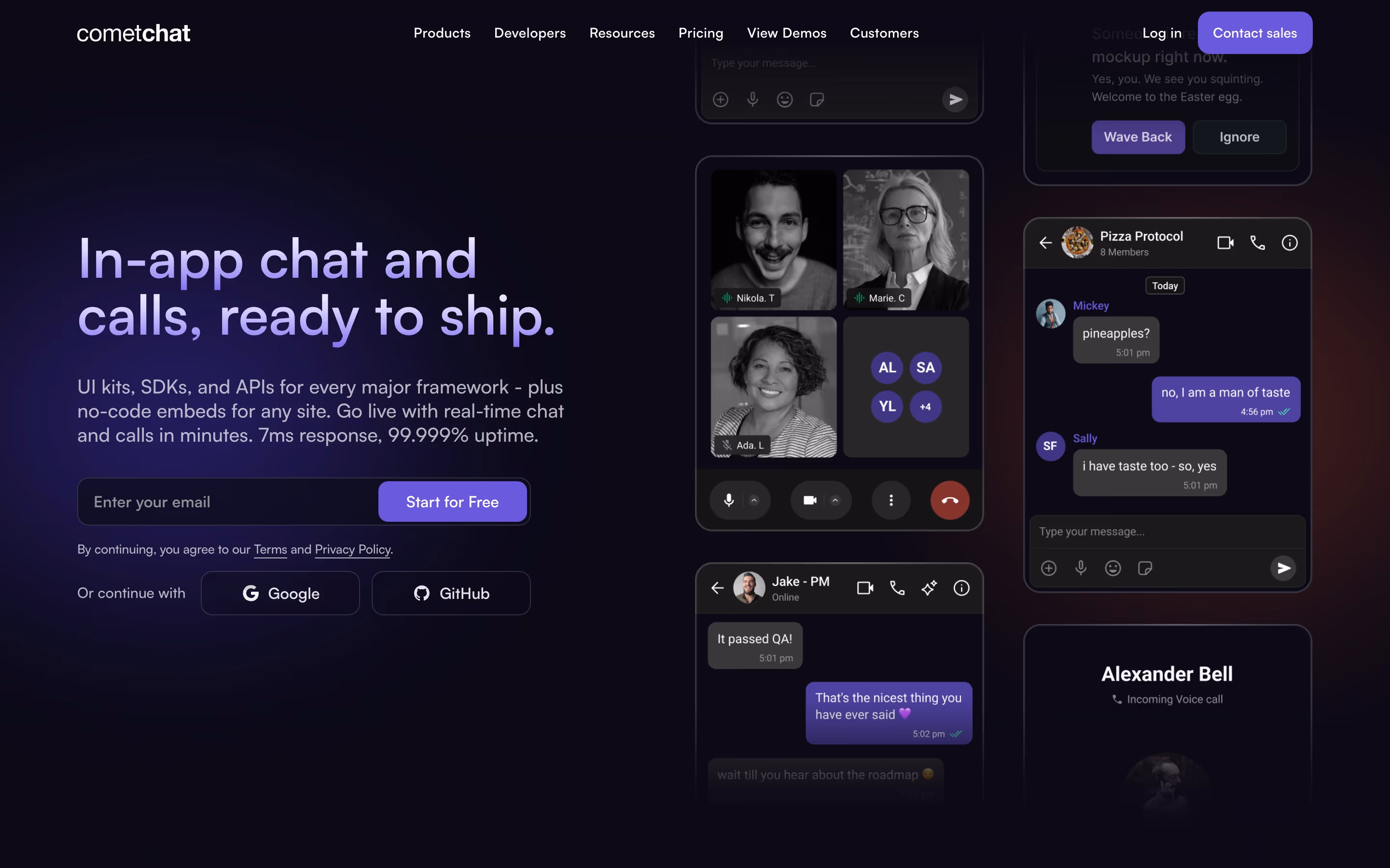 Cometchat hero design — Engineering & Infrastructure