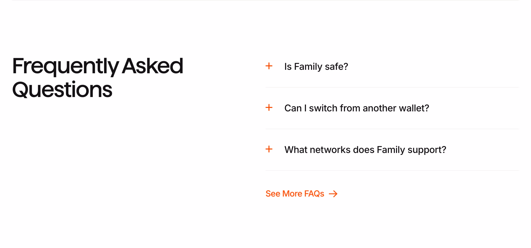 Family faq design — Finance & Commerce