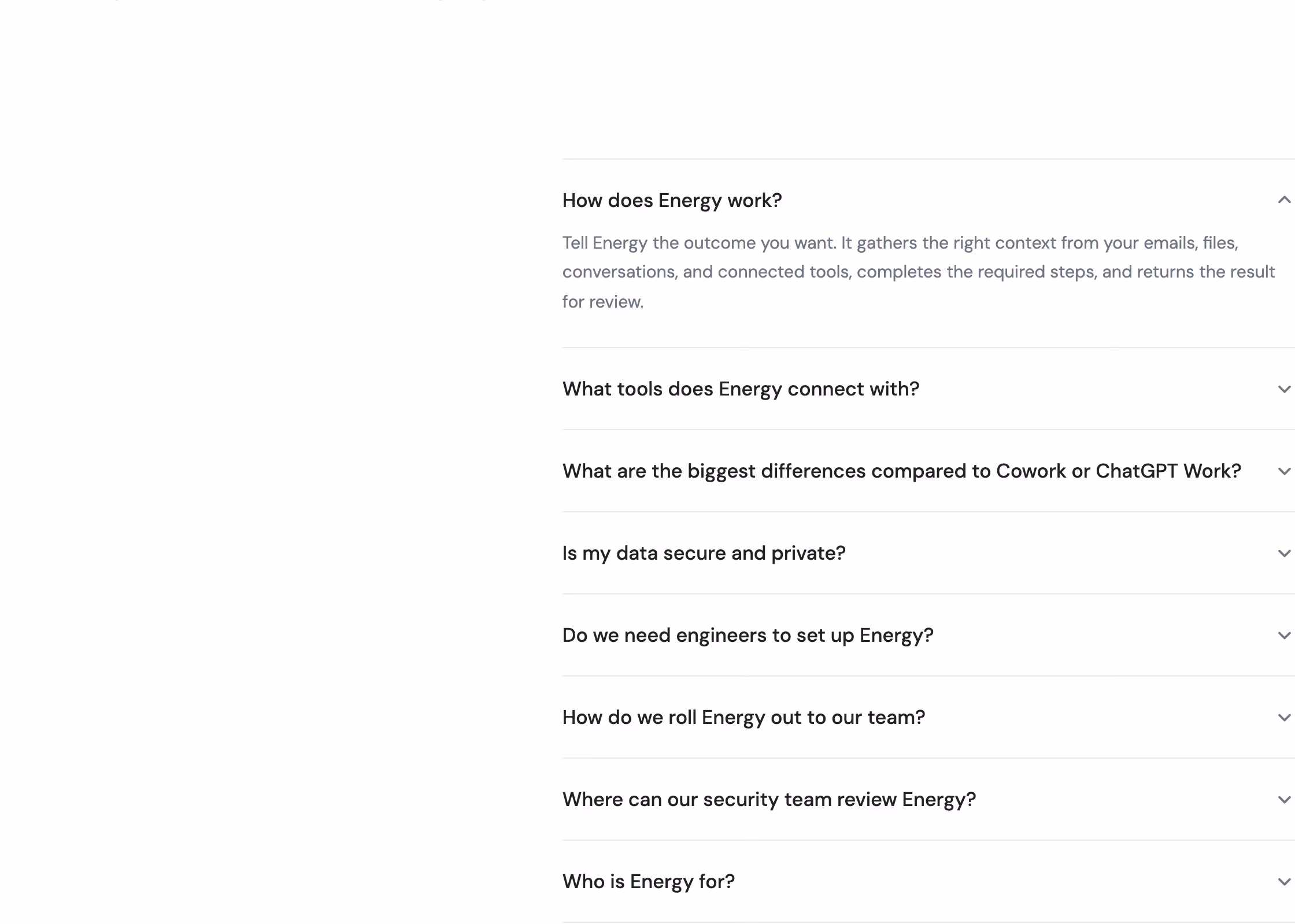Getenergy faq design — Productivity & Collaboration