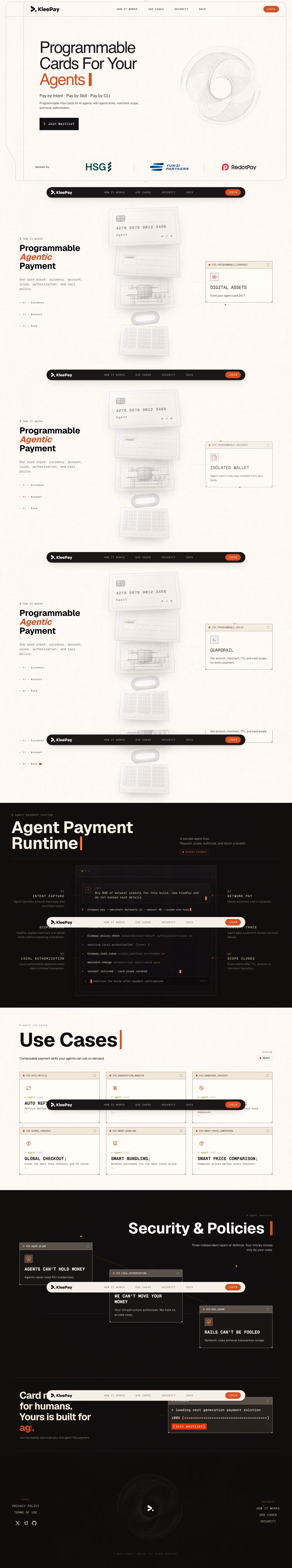 Kleepay full landing page screenshot (desktop)