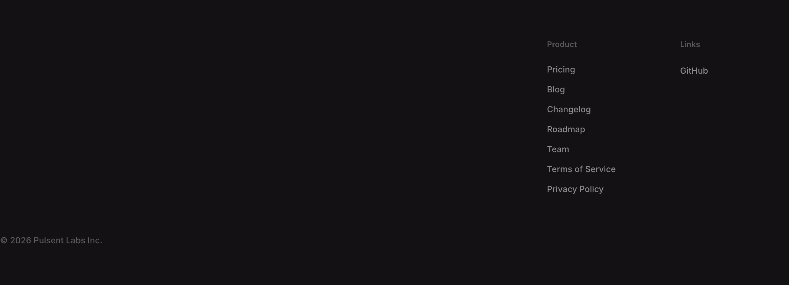 Superlog footer design — Engineering & Infrastructure