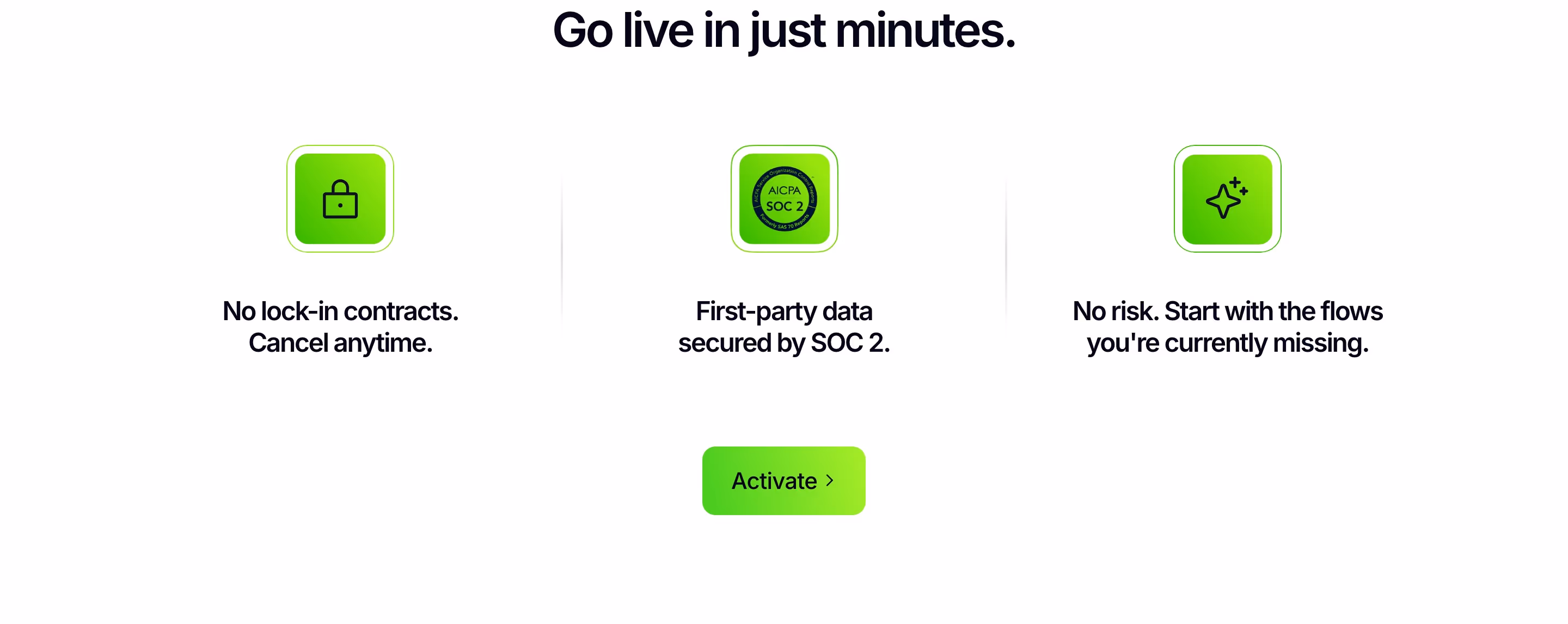 Instant feature design — Marketing