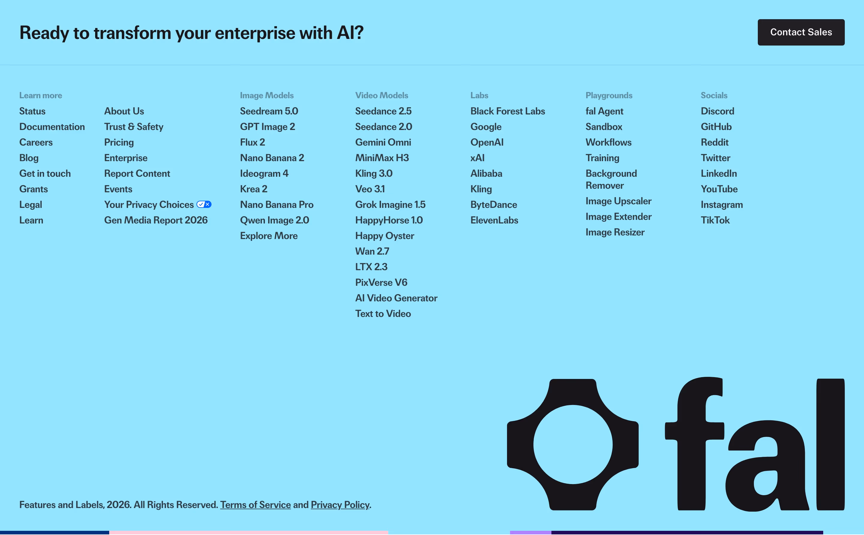 Fal footer design — Engineering & Infrastructure