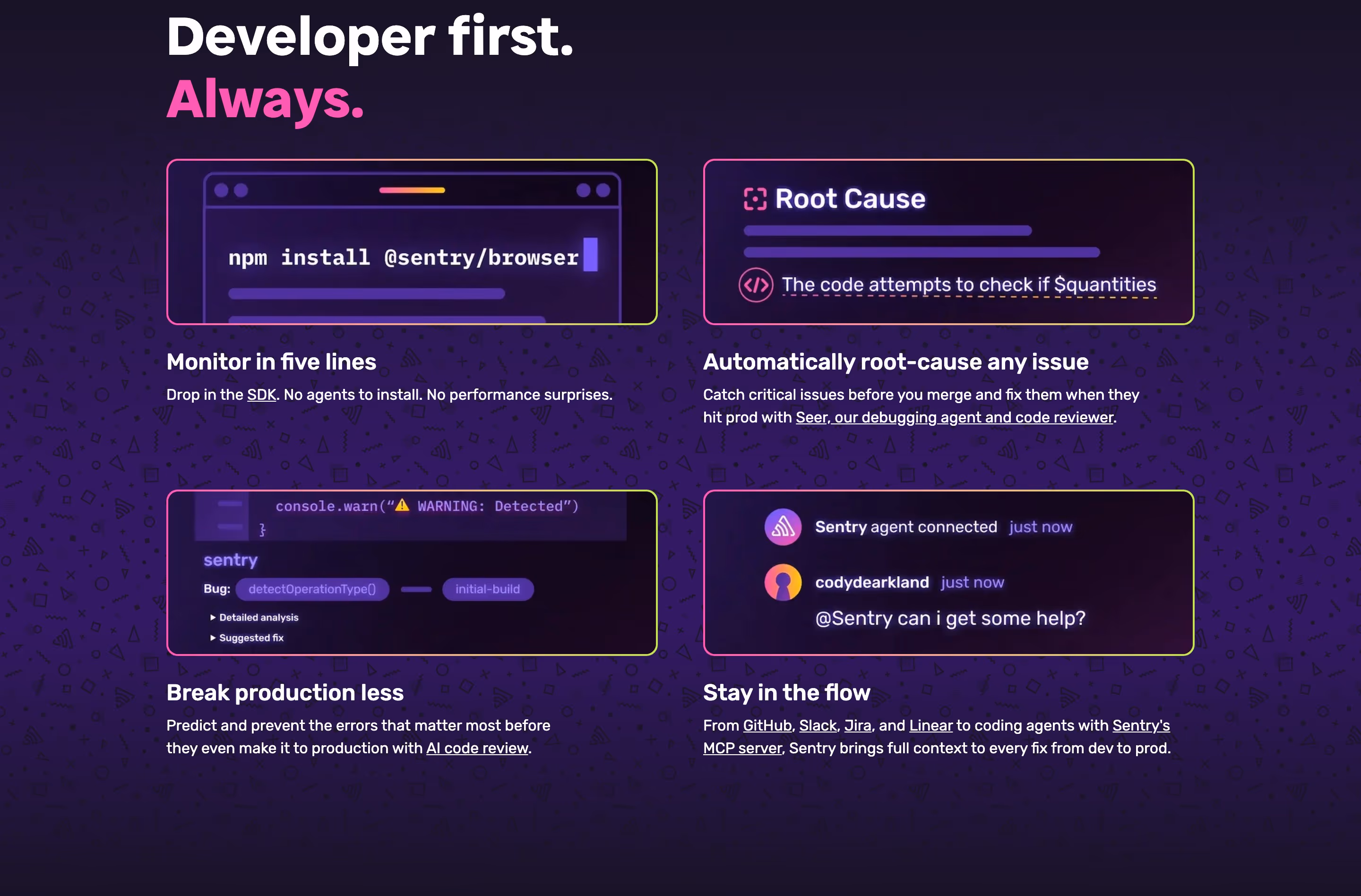 Sentry feature design — Engineering & Infrastructure