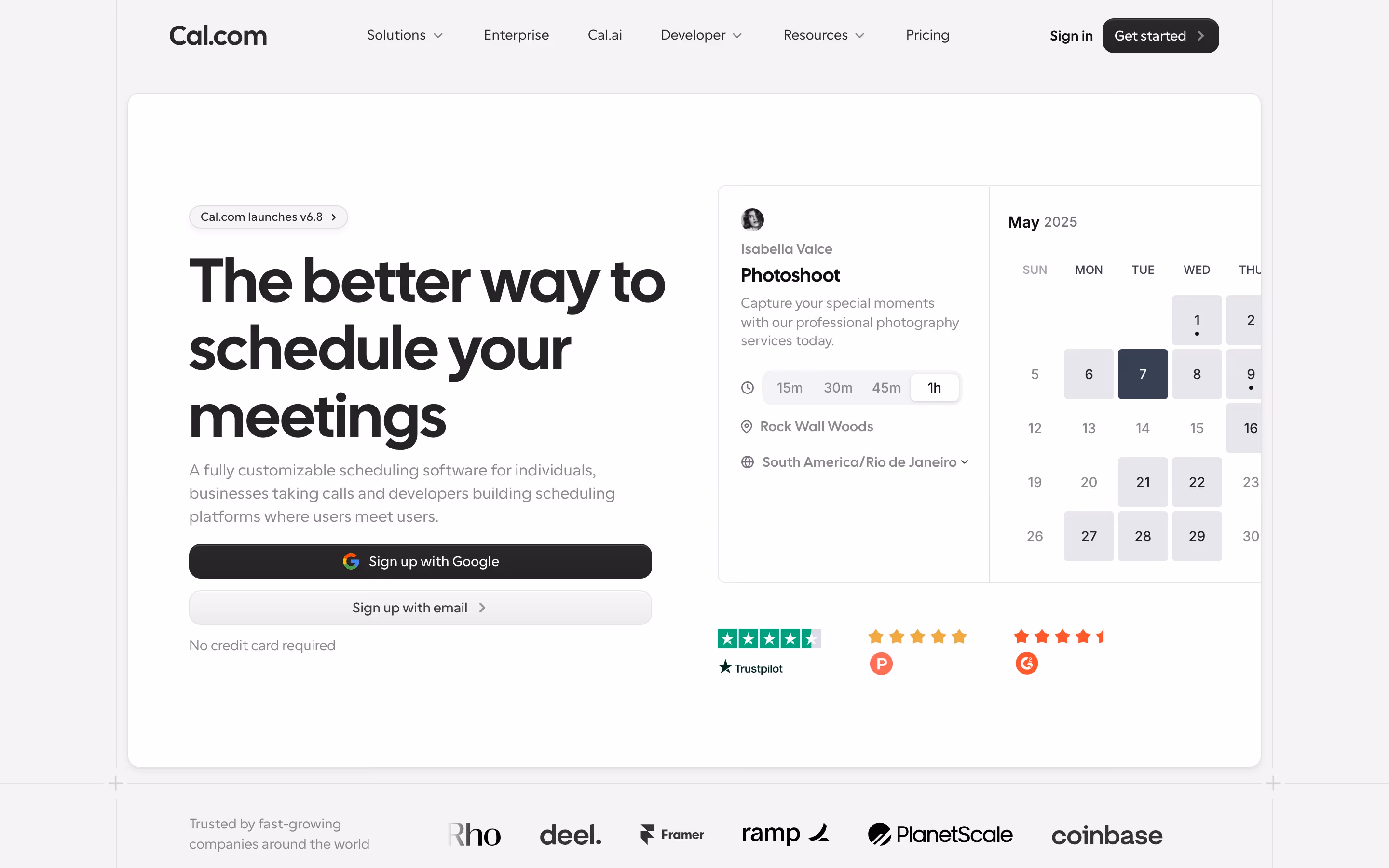 Cal hero — Productivity & Collaboration