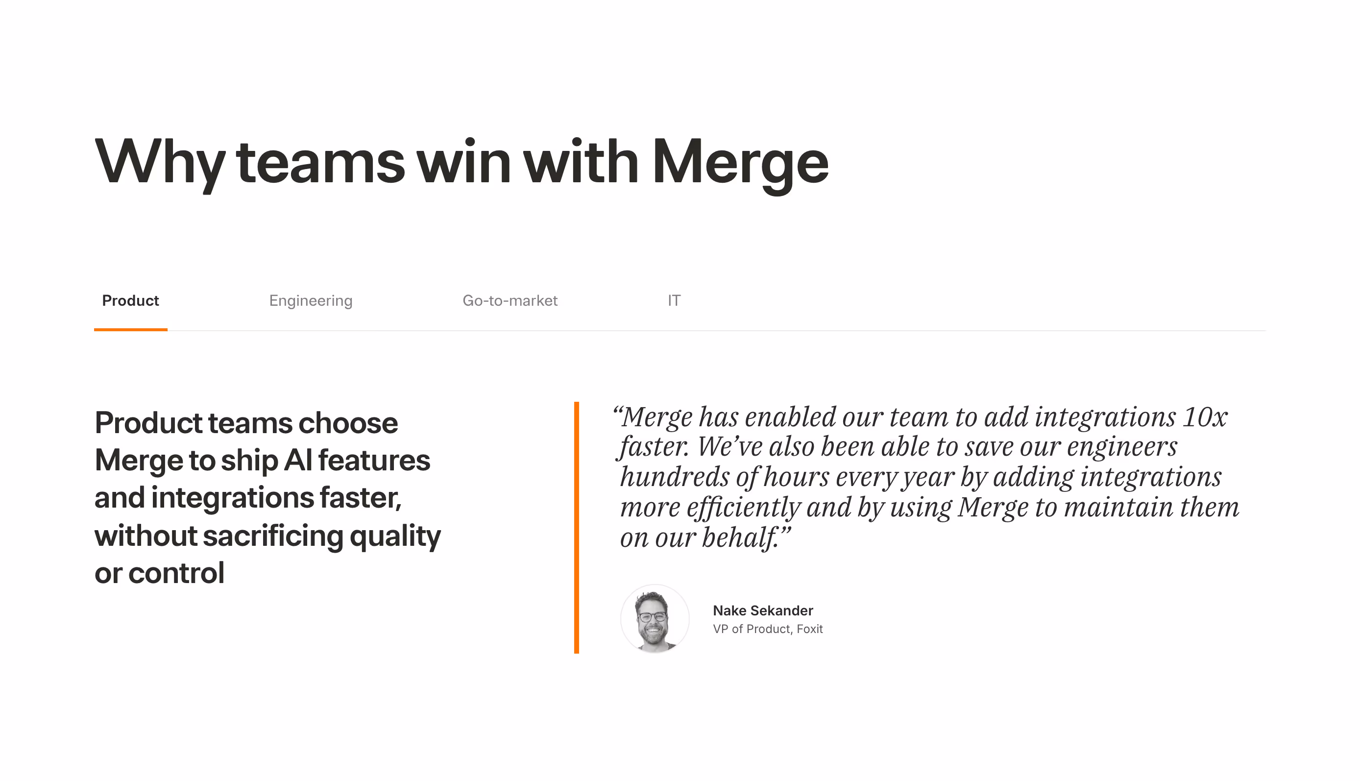Merge feature design — Engineering & Infrastructure