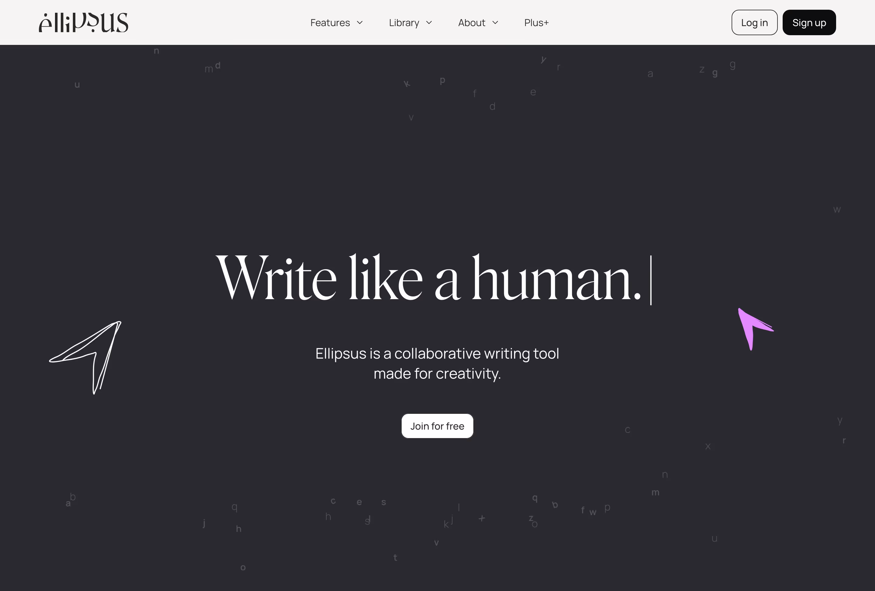 Ellipsus hero design — Productivity & Collaboration