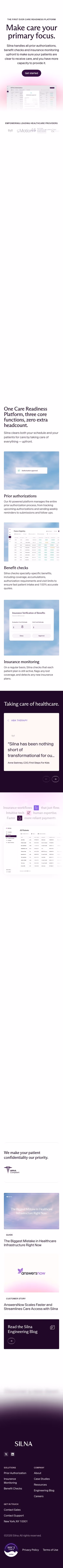 Silnahealth mobile design — Industry Solutions