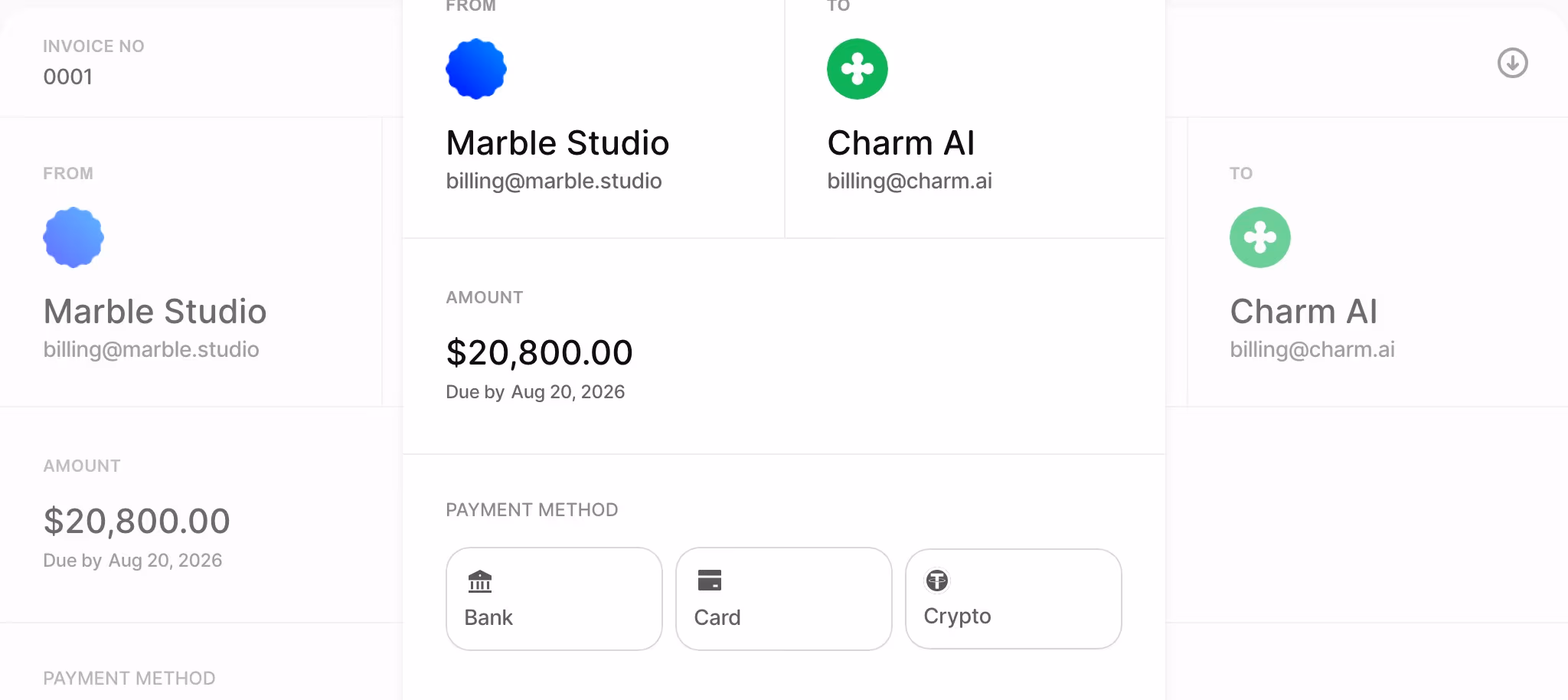 Acctual pricing design — Finance & Commerce