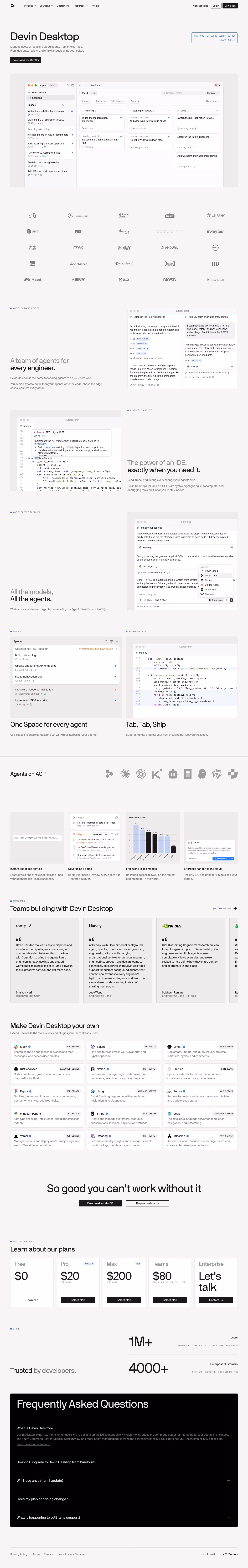 Windsurf full landing page screenshot (desktop)