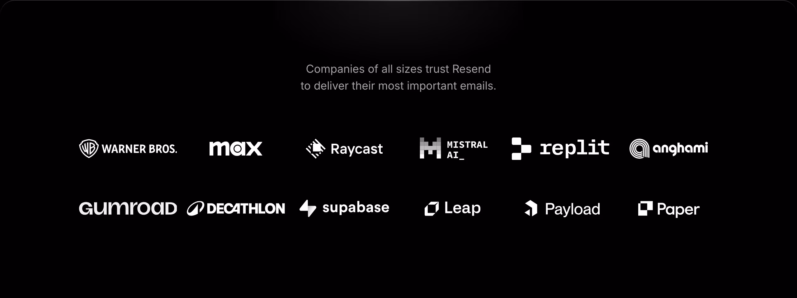 Resend logo cloud design — Engineering & Infrastructure