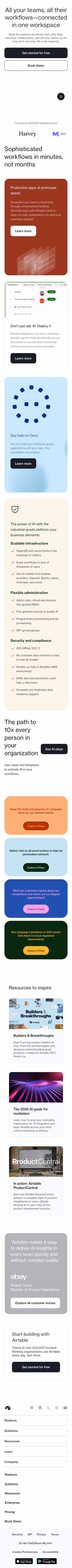 Airtable mobile design — Productivity & Collaboration